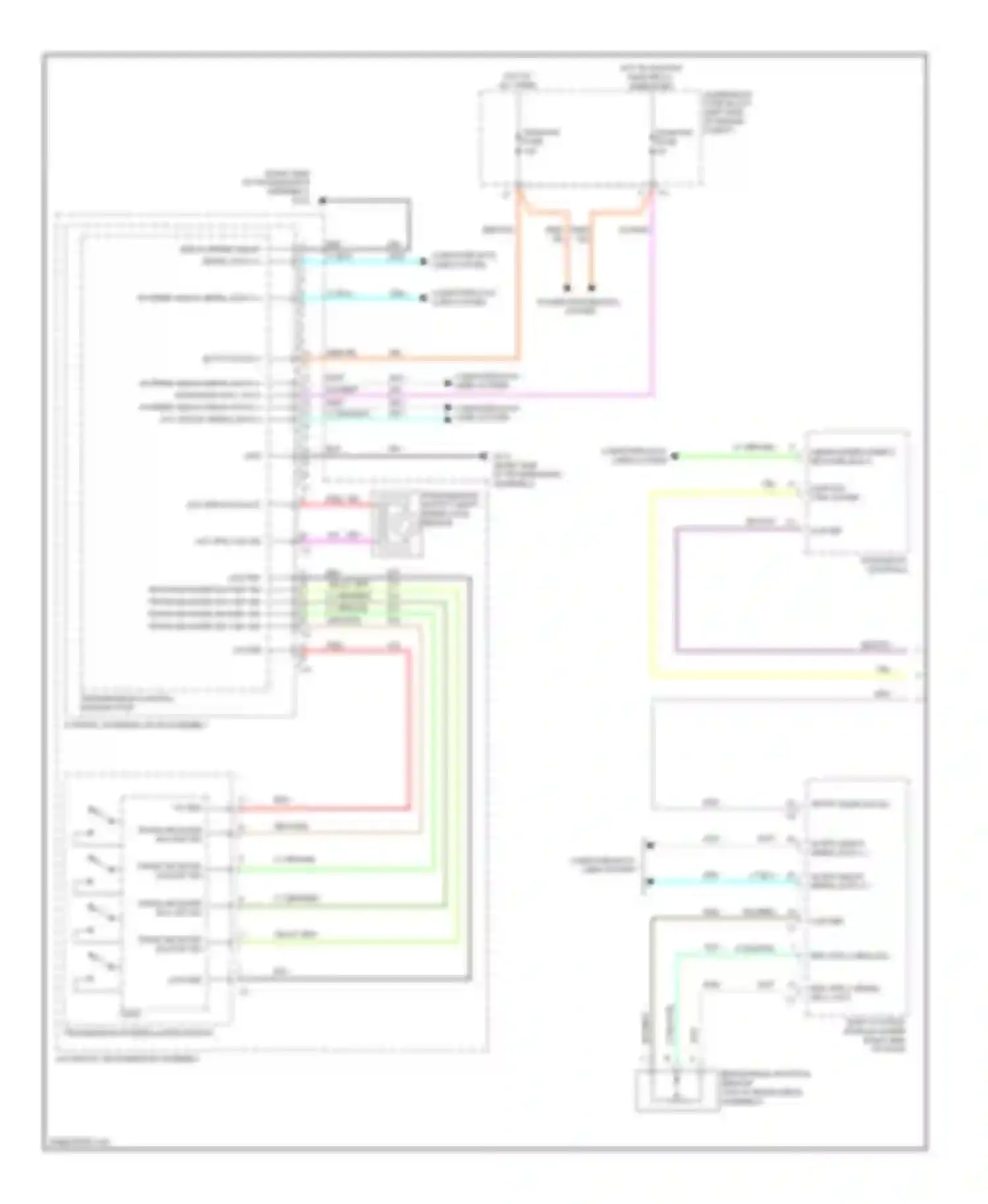Volt Chevrolet I (2010-2015): Transmission circuit, except hybrid (1 of 2)