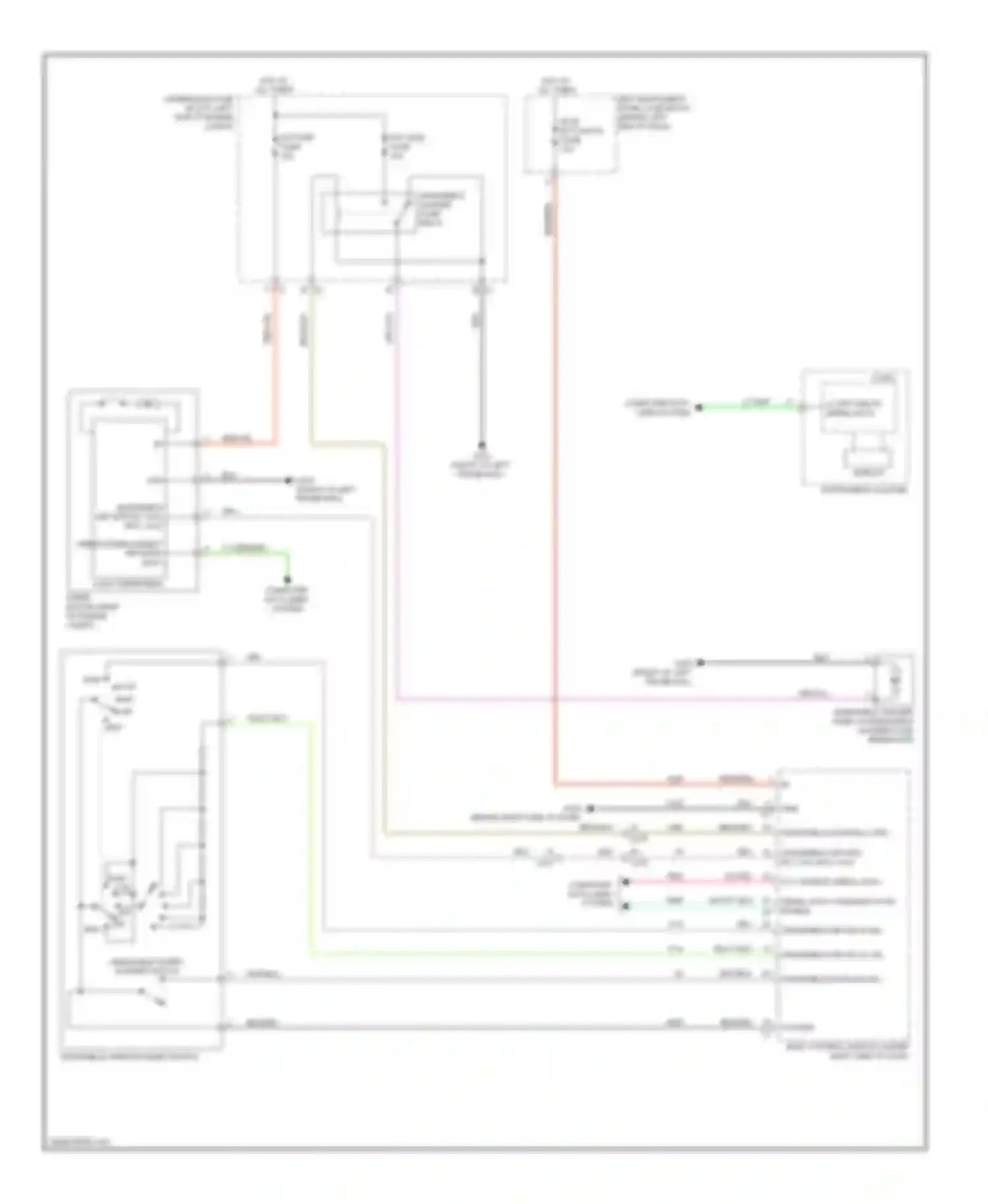 Volt Chevrolet I (2010-2015): Wiper/washer circuit