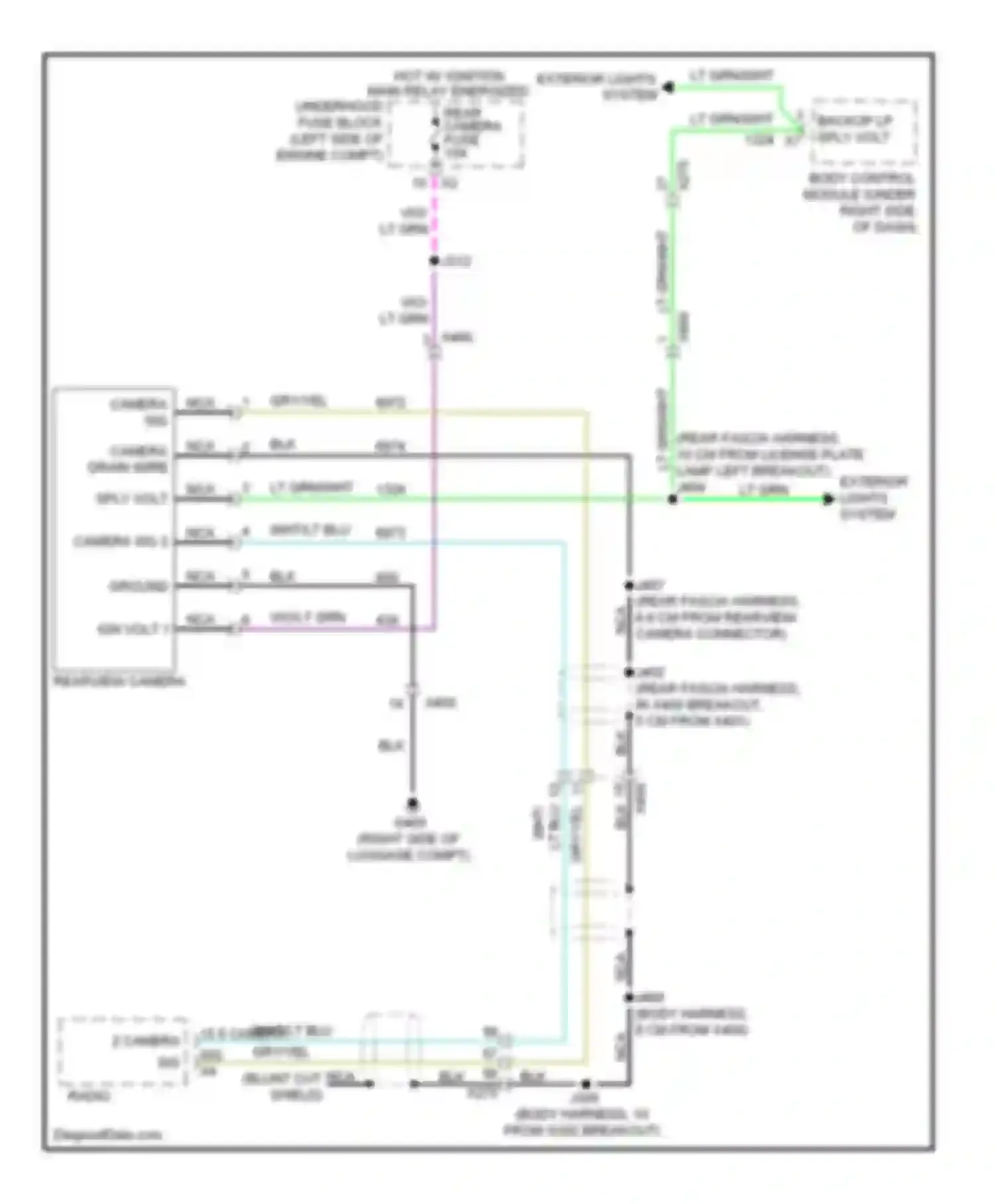 Wiring diagram 15 5 camera sig 2 camera sig 2+ for Chevrolet Volt I (2010-2015) (1 of 1)
