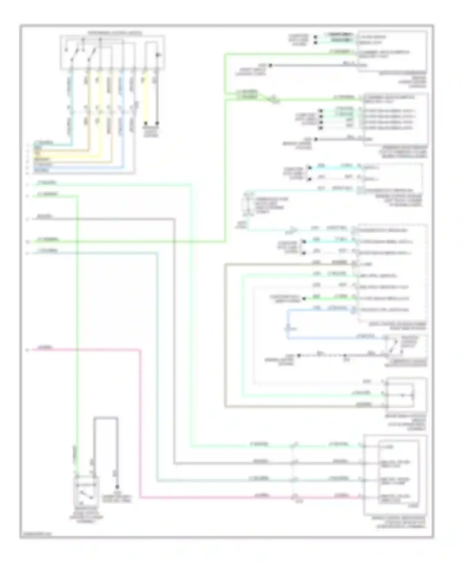 Wiring diagram console) for Chevrolet Volt I (2010-2015) (1 of 1)