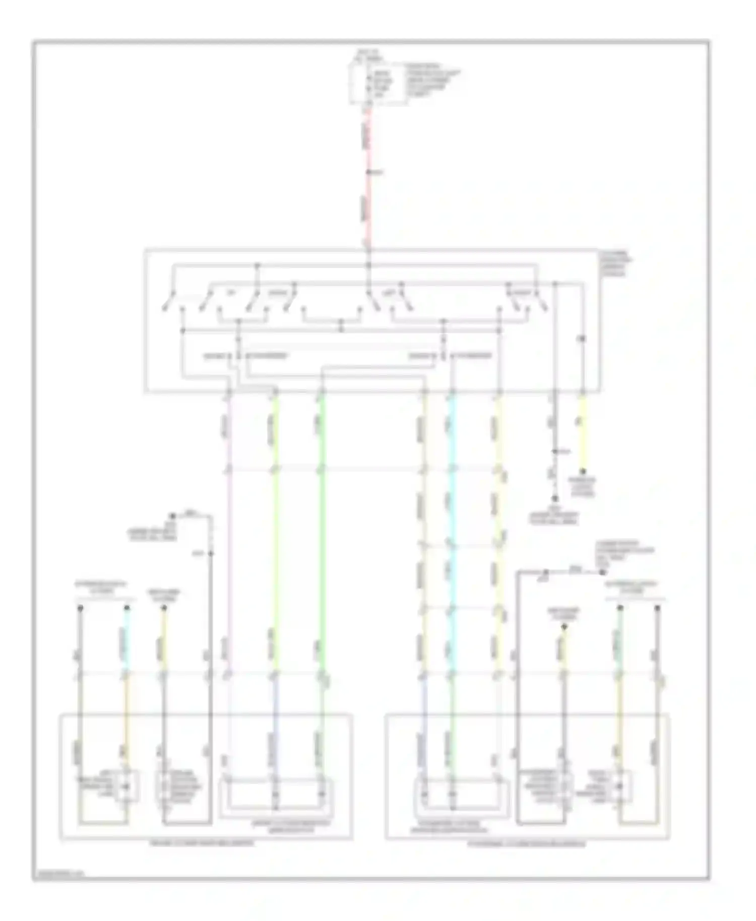 Wiring diagram driver outside rearview mirror glass for Chevrolet Volt I (2010-2015) (2 of 2)