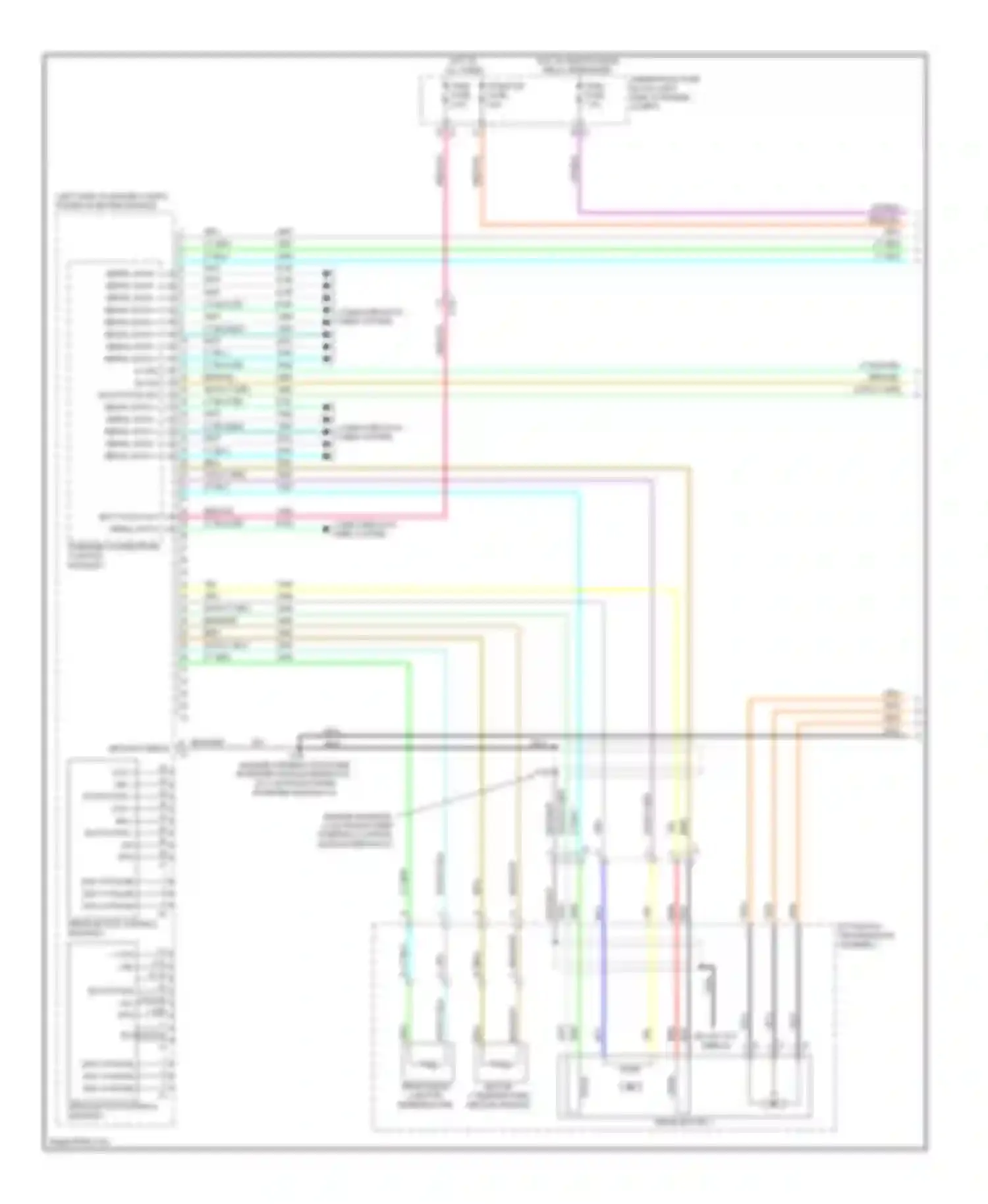Wiring diagram (engine harness on power inverter module breakout, 28.5 cm from power for Chevrolet Volt I (2010-2015) (1 of 2)