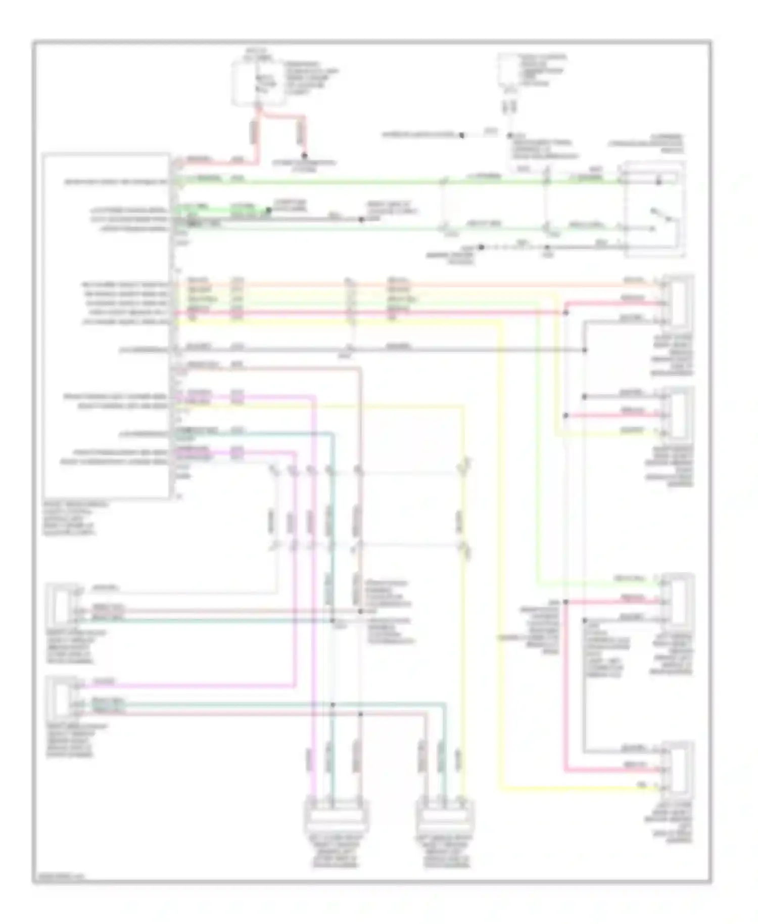 Wiring diagram (front fascia harness for Chevrolet Volt I (2010-2015) (1 of 1)