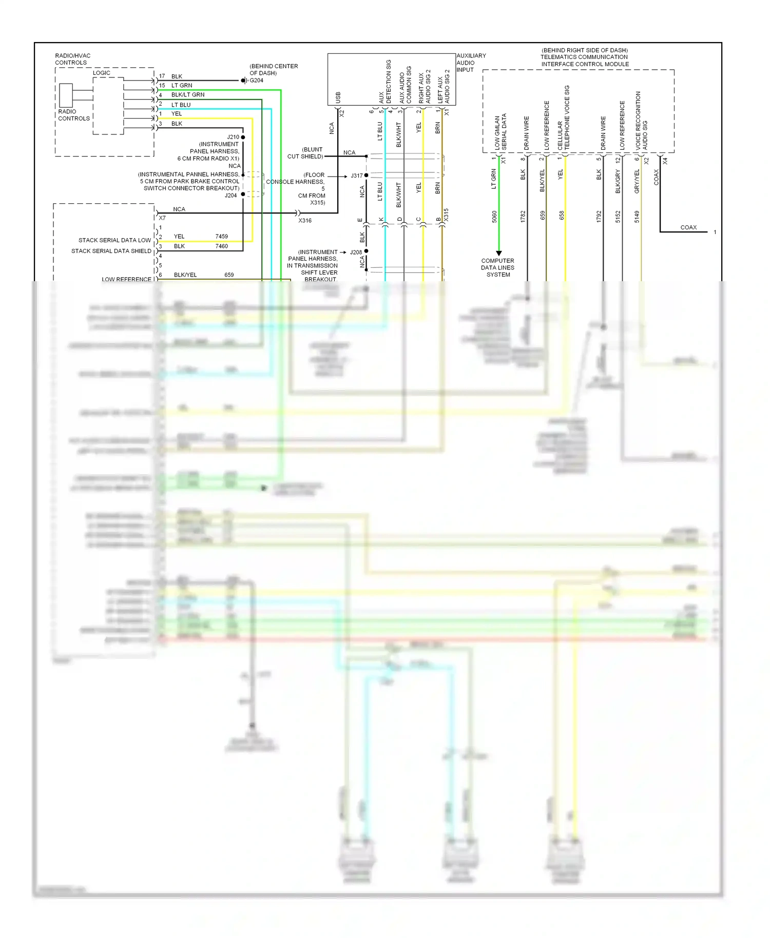Chevrolet Volt I (2010-2015) interface control module breakout) (blunt cut shield) wiring diagram  (1 of 2)