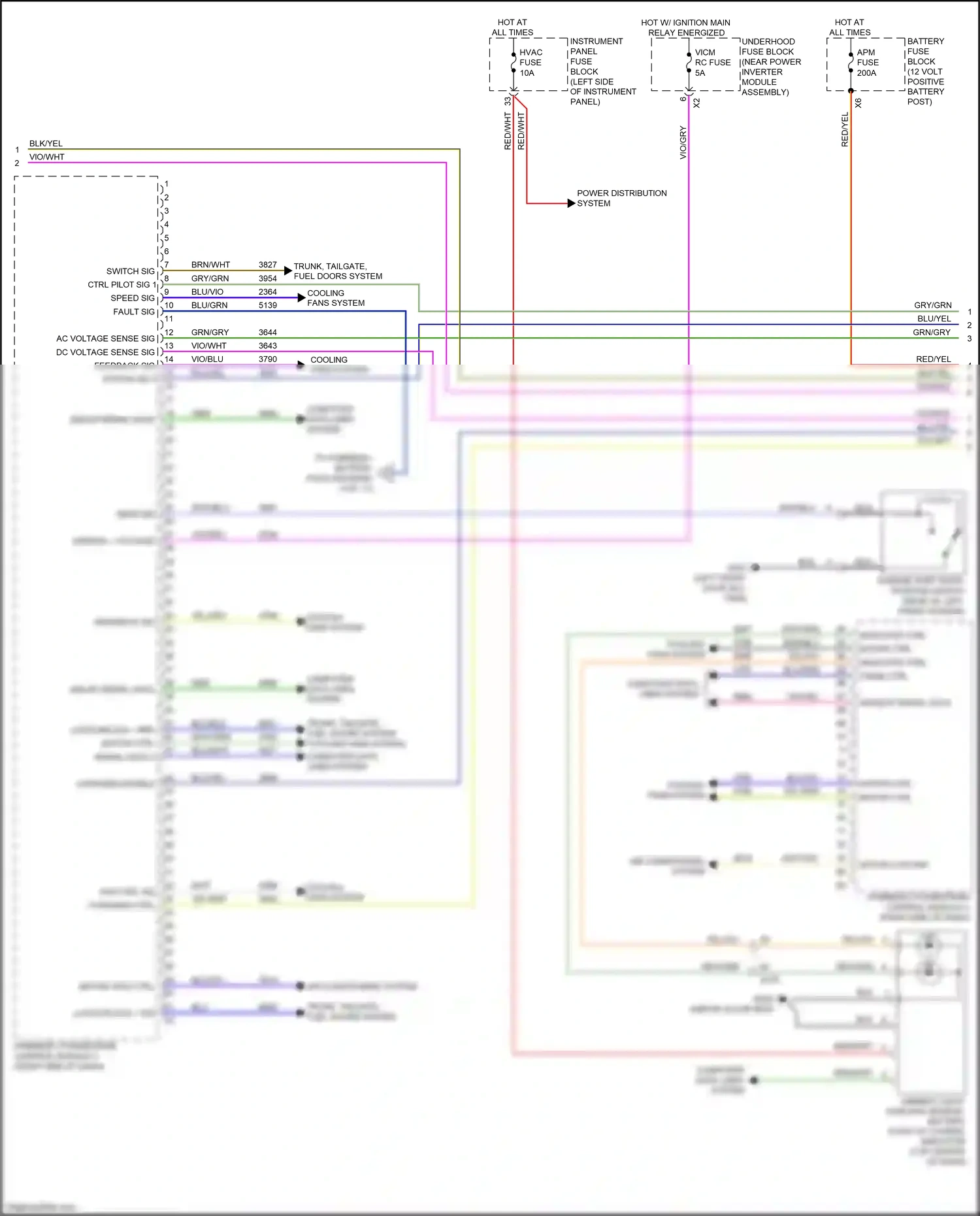 Chevrolet Volt II (2015-2019) charging ctrl wiring diagram  (1 of 2)