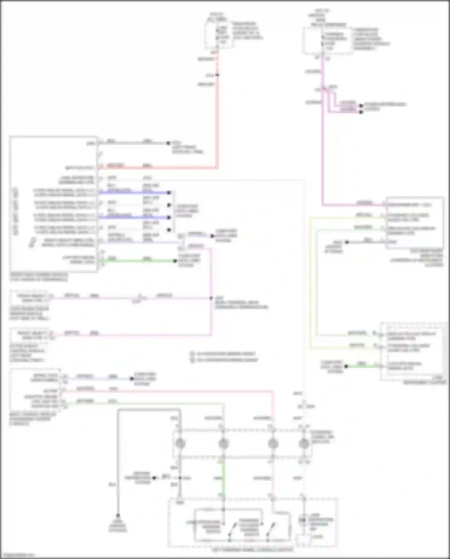 Wiring diagram collision alert indicators for Chevrolet Volt II (2015-2019) (2 of 3)
