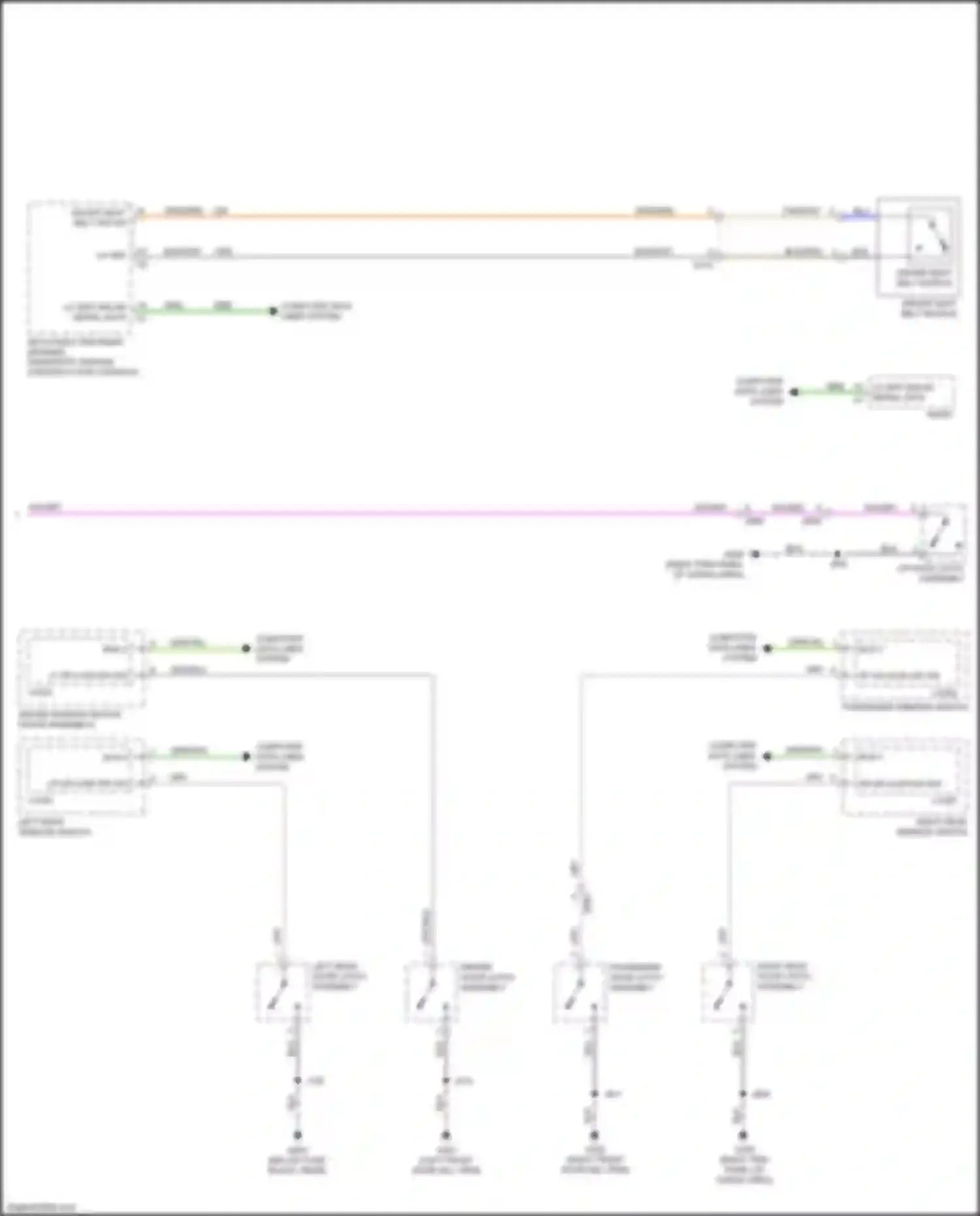 Wiring diagram driver seat belt sw sig for Chevrolet Volt II (2015-2019) (1 of 1)