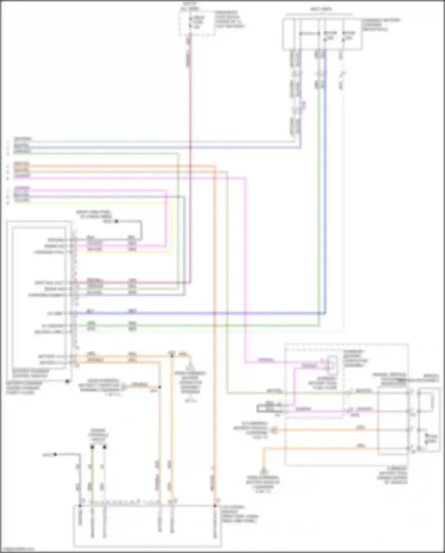 Wiring diagram hybrid/ev battery contactor assembly for Chevrolet Volt II (2015-2019) (7 of 11)