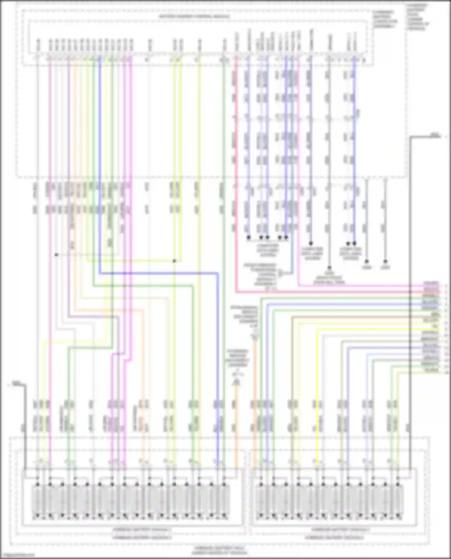 Wiring diagram hybrid/ev battery contactor assembly for Chevrolet Volt II (2015-2019) (10 of 11)
