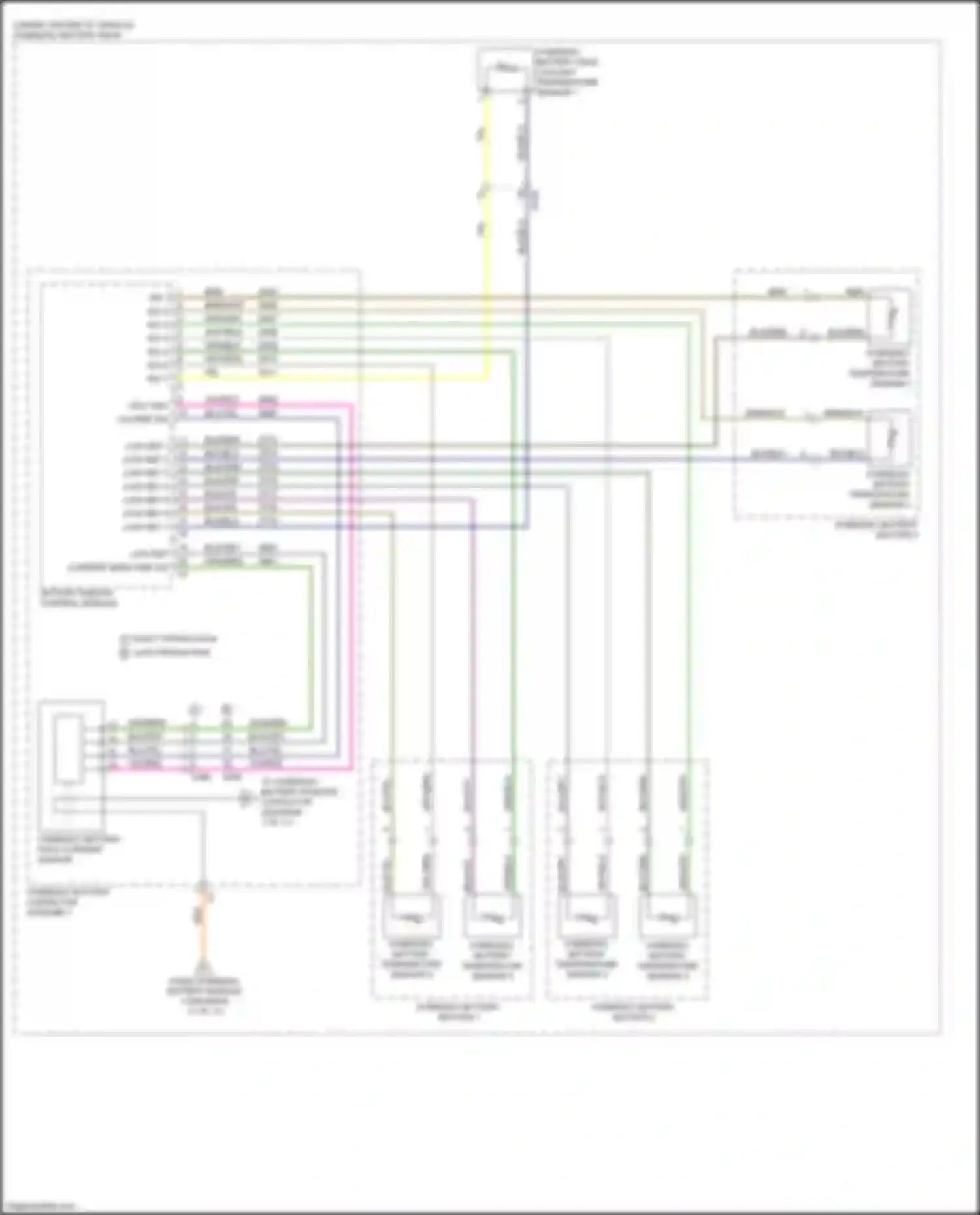 Wiring diagram hybrid/ev battery section 2 for Chevrolet Volt II (2015-2019) (2 of 3)