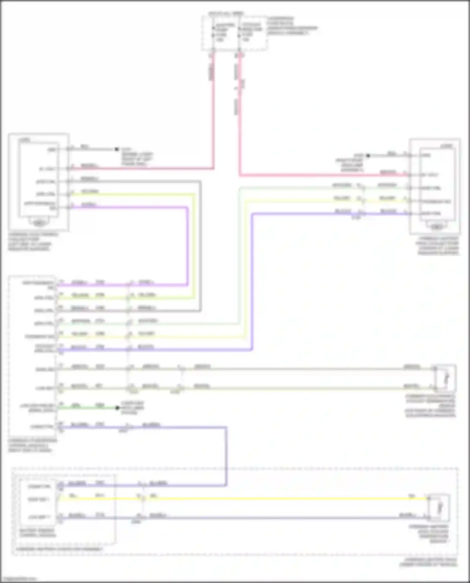 Wiring diagram hybrid/ev electronics coolant temperature sensor for Chevrolet Volt II (2015-2019) (2 of 2)