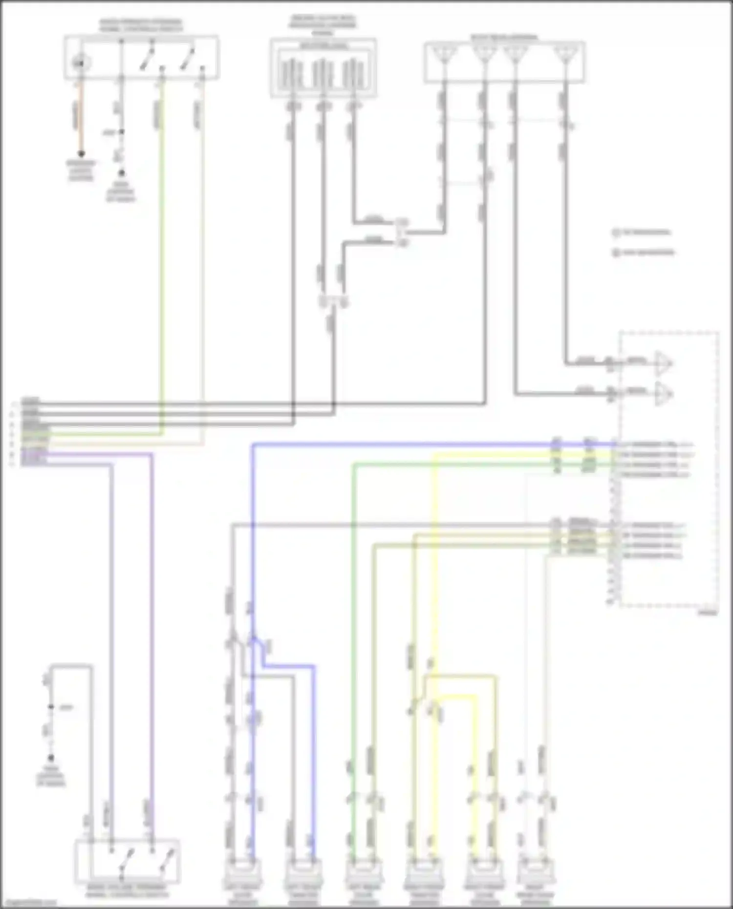 Wiring diagram left front tweeter speaker for Chevrolet Volt II (2015-2019) (2 of 4)