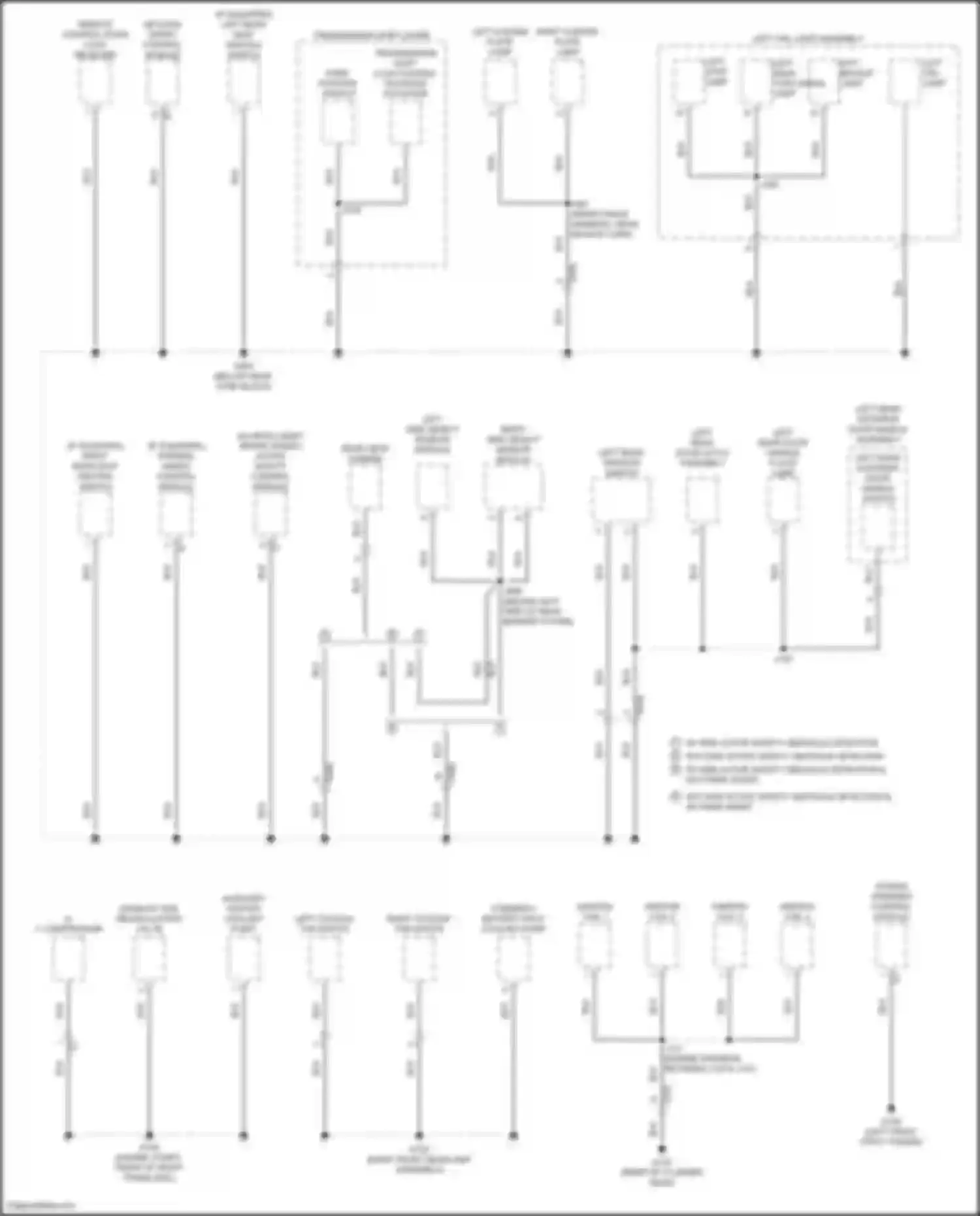 Wiring diagram left rear door handle flood lamp for Chevrolet Volt II (2015-2019) (1 of 2)