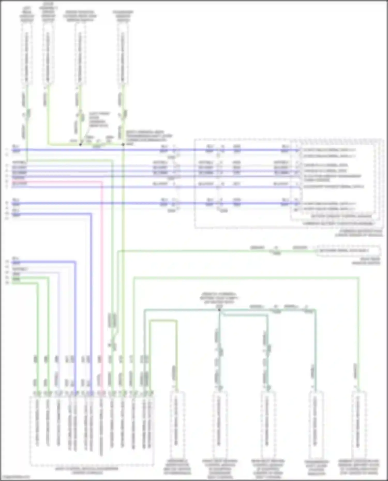Wiring diagram left rear window switch for Chevrolet Volt II (2015-2019) (1 of 11)