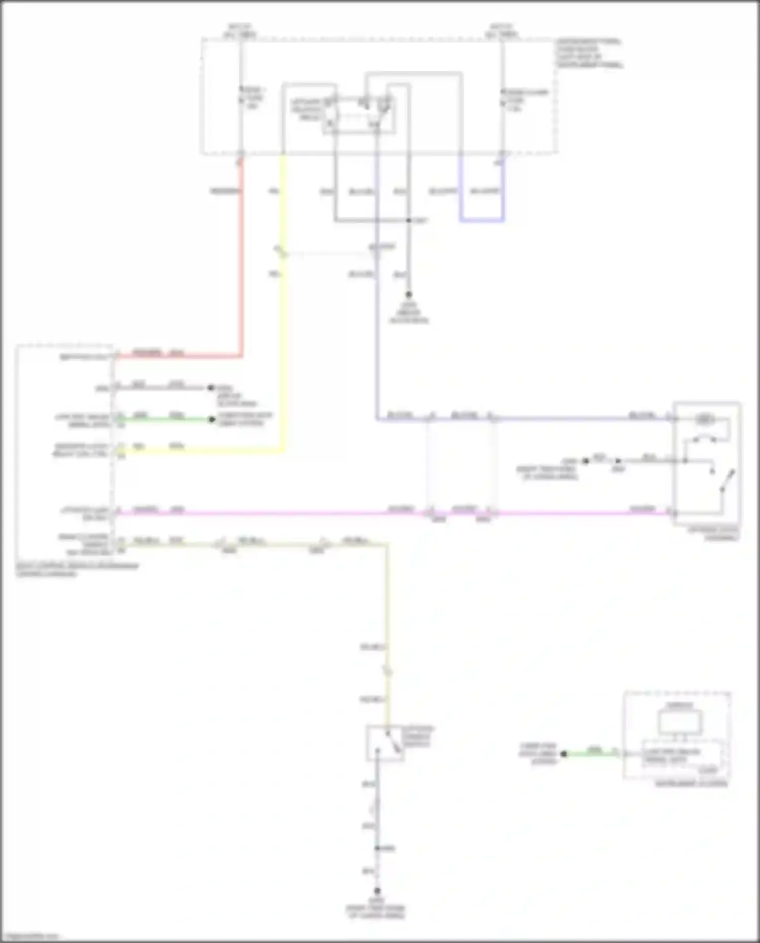 Wiring diagram liftgate unlatch relay for Chevrolet Volt II (2015-2019) (2 of 3)