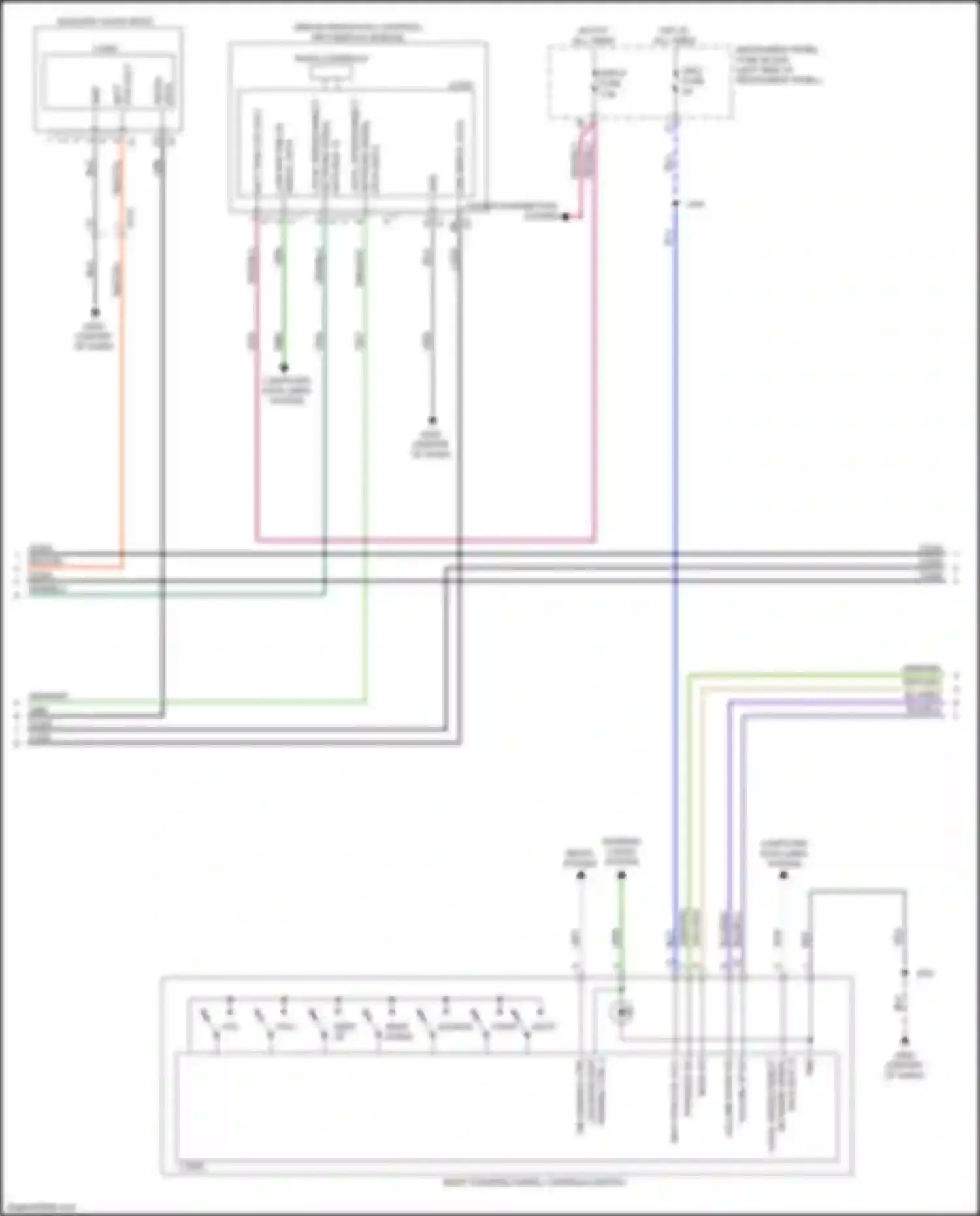 Wiring diagram radio controls for Chevrolet Volt II (2015-2019) (1 of 4)