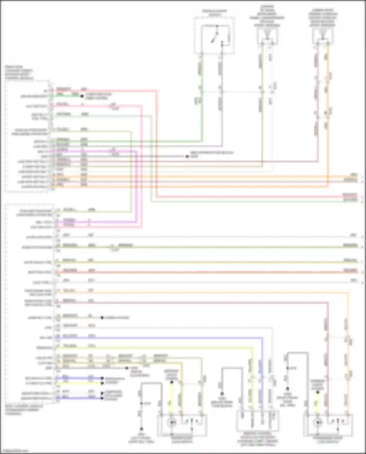 Wiring diagram remote control door lock receiver for Chevrolet Volt II (2015-2019) (2 of 5)