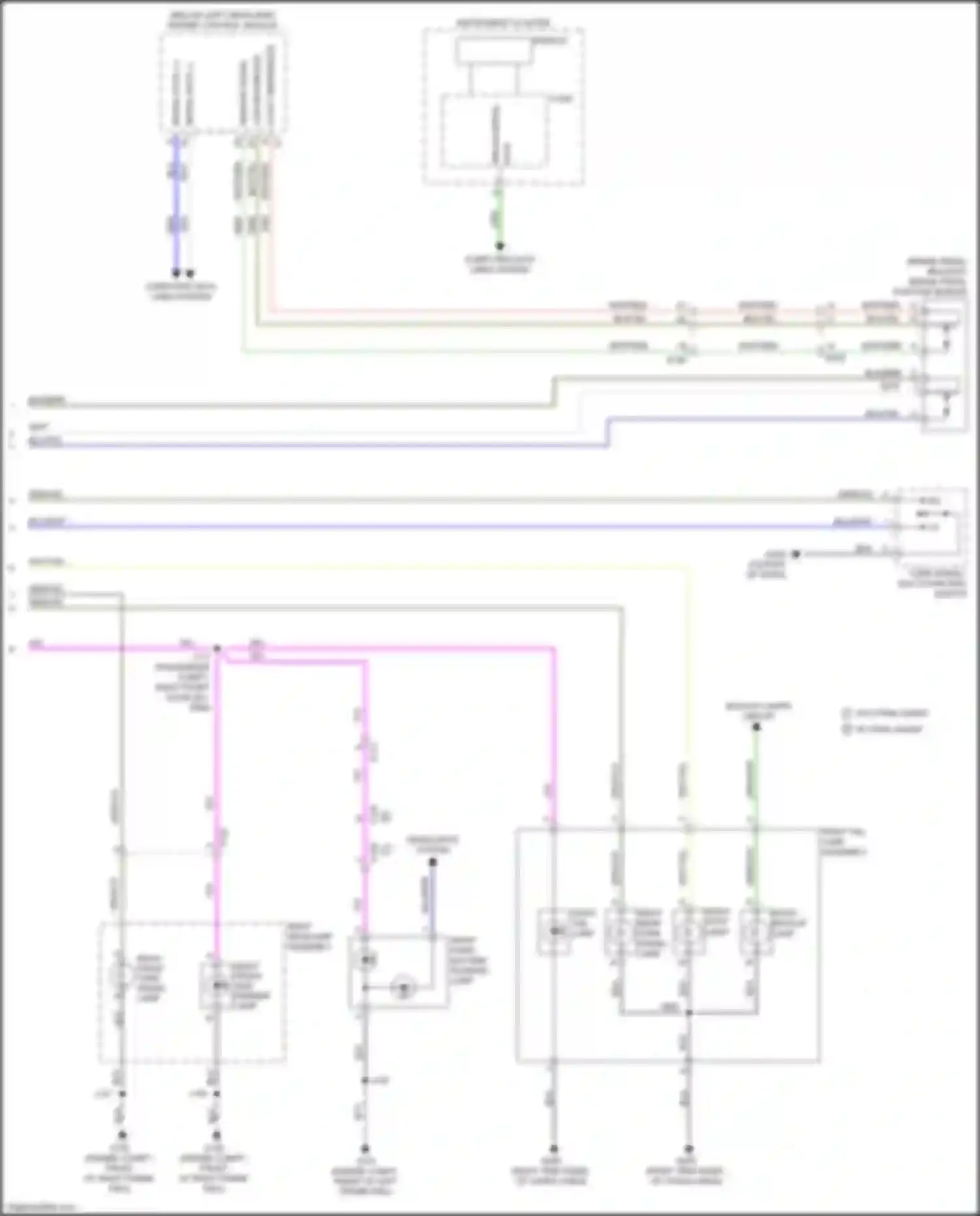 Wiring diagram right rear turn signal lamp for Chevrolet Volt II (2015-2019) (1 of 2)