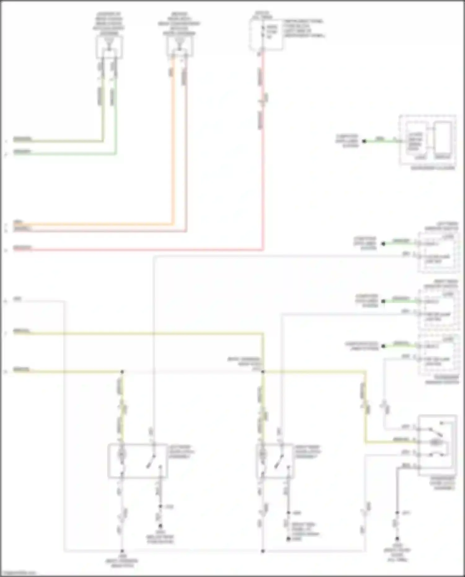 Wiring diagram right rear window switch logic for Chevrolet Volt II (2015-2019) (2 of 4)