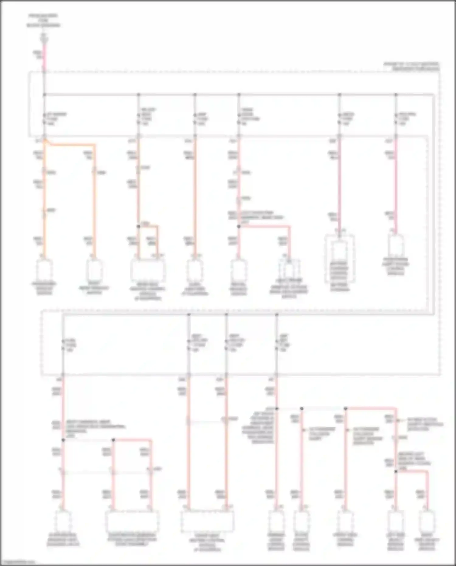 Wiring diagram right rear window switch for Chevrolet Volt II (2015-2019) (5 of 7)
