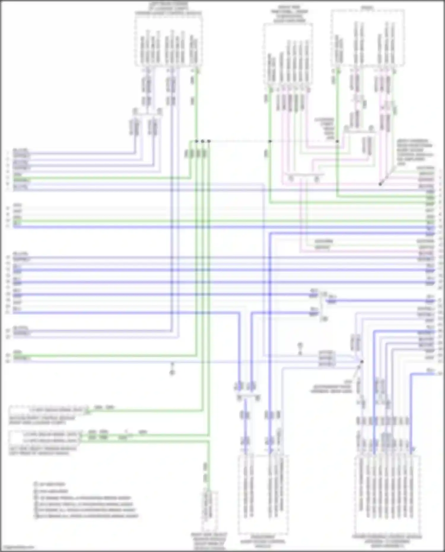 Wiring diagram right side object sensor module for Chevrolet Volt II (2015-2019) (2 of 4)