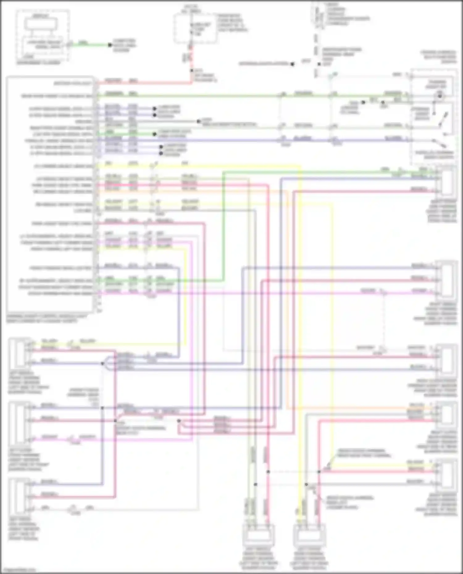 Wiring diagram rr middle object sens sig for Chevrolet Volt II (2015-2019) (1 of 1)
