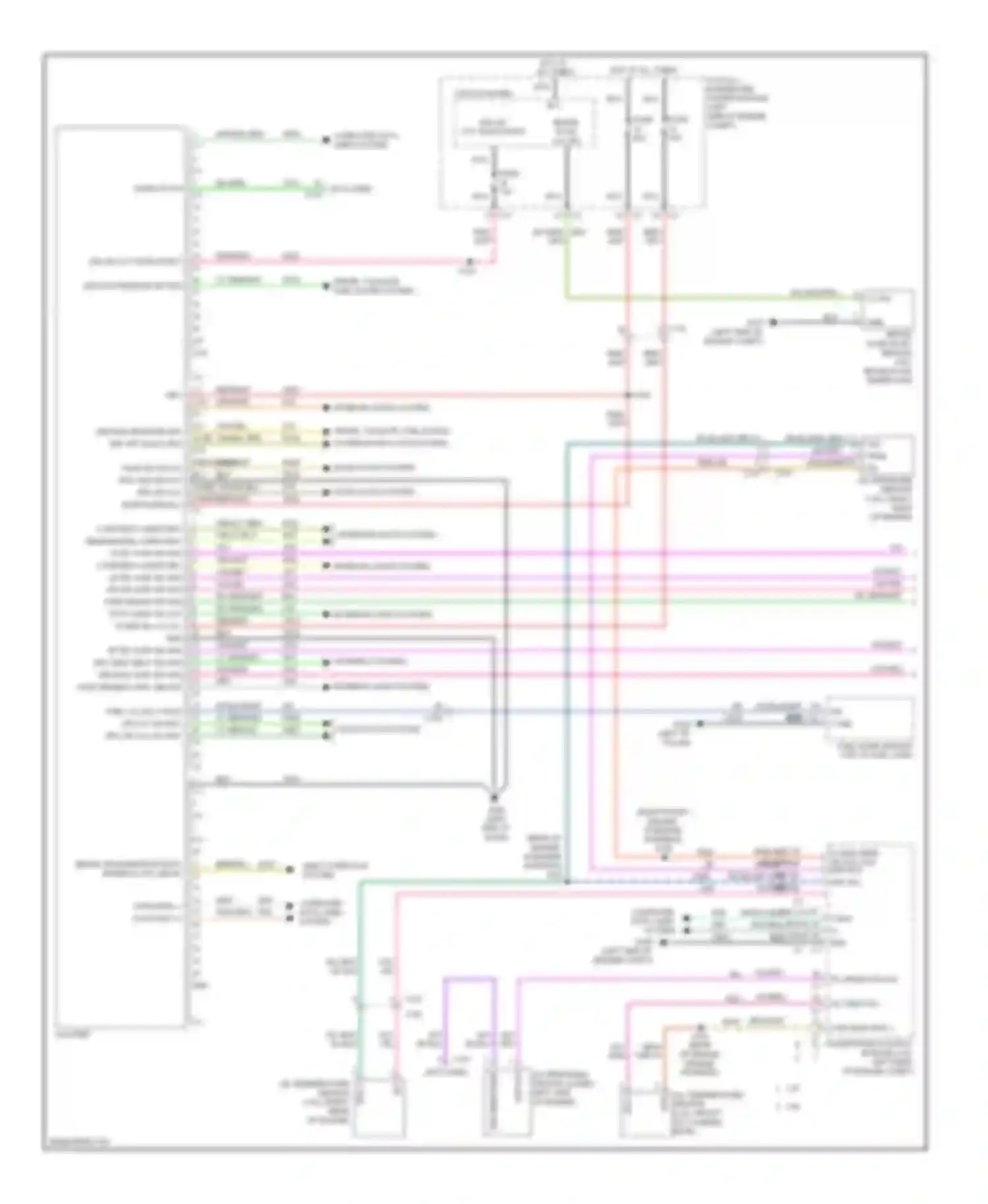 200 Chrysler I (2010-2014): Instrument cluster circuit (1 of 2)