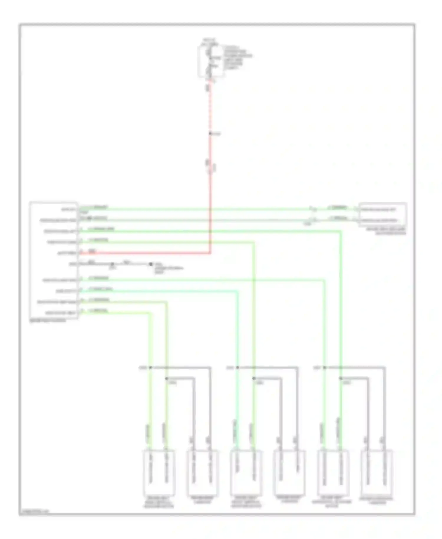 200 Chrysler I (2010-2014): Driver power seat circuit