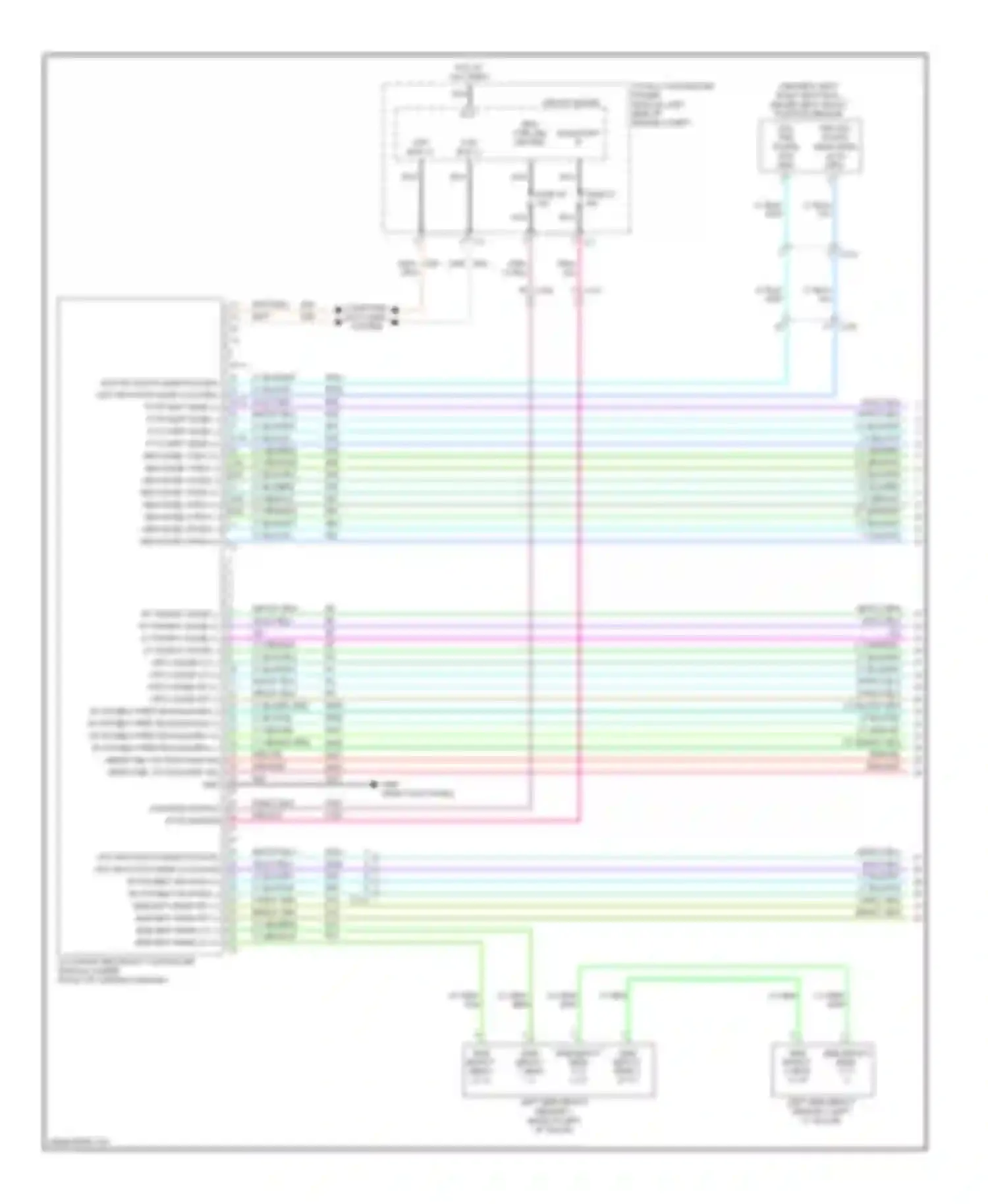 200 Chrysler I (2010-2014): Supplemental restraints circuit (1 of 3)