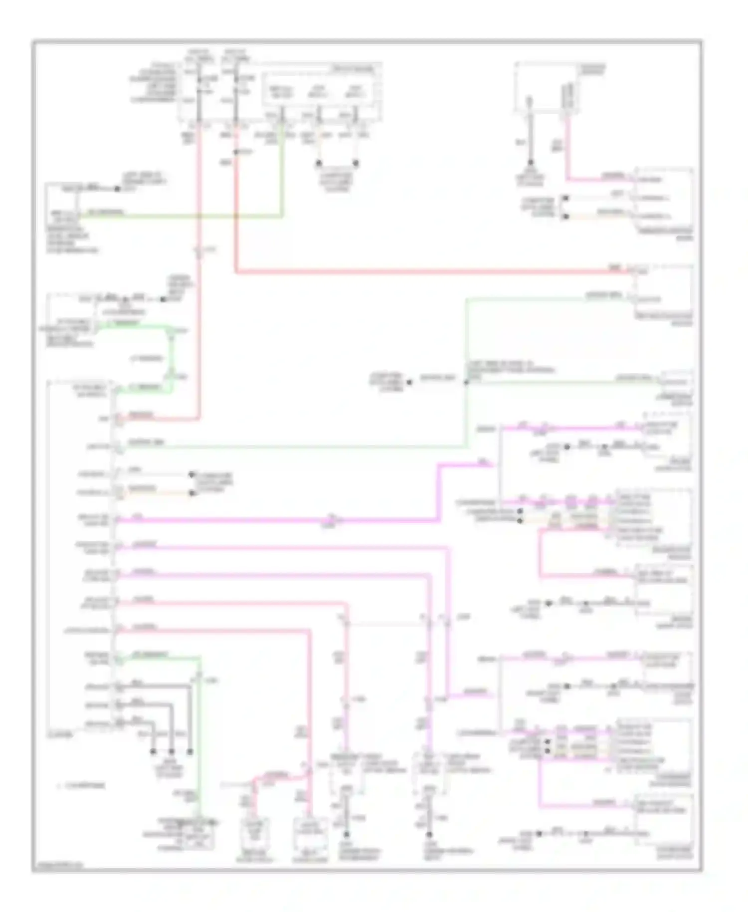 Wiring diagram driver door latch for Chrysler 200 I (2010-2014) (3 of 8)