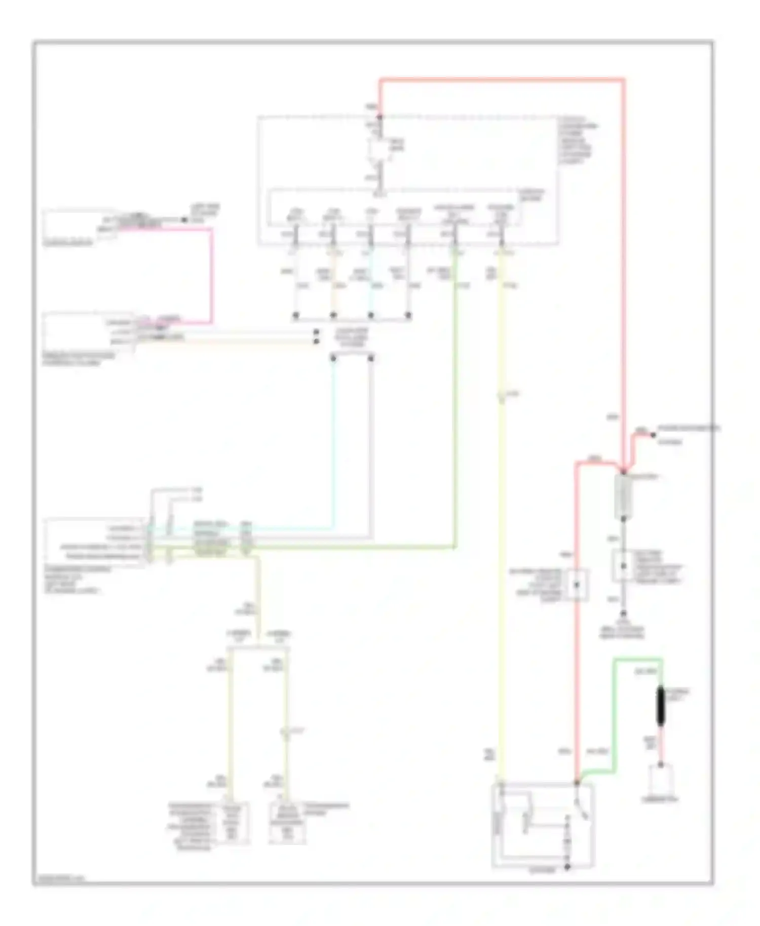 Wiring diagram fusible link 1 for Chrysler 200 I (2010-2014) (3 of 3)