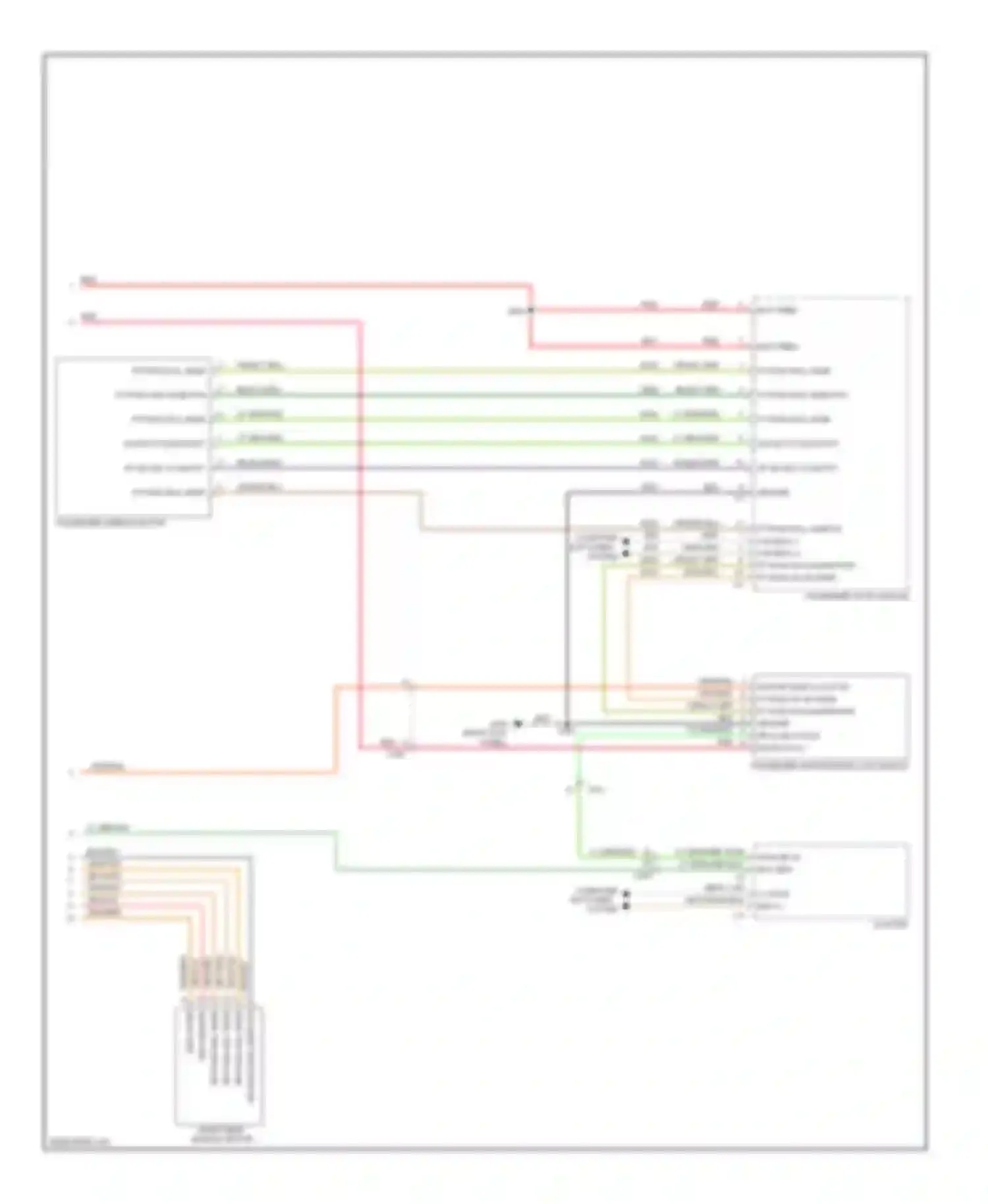 Wiring diagram passenger window motor for Chrysler 200 I (2010-2014) (1 of 1)