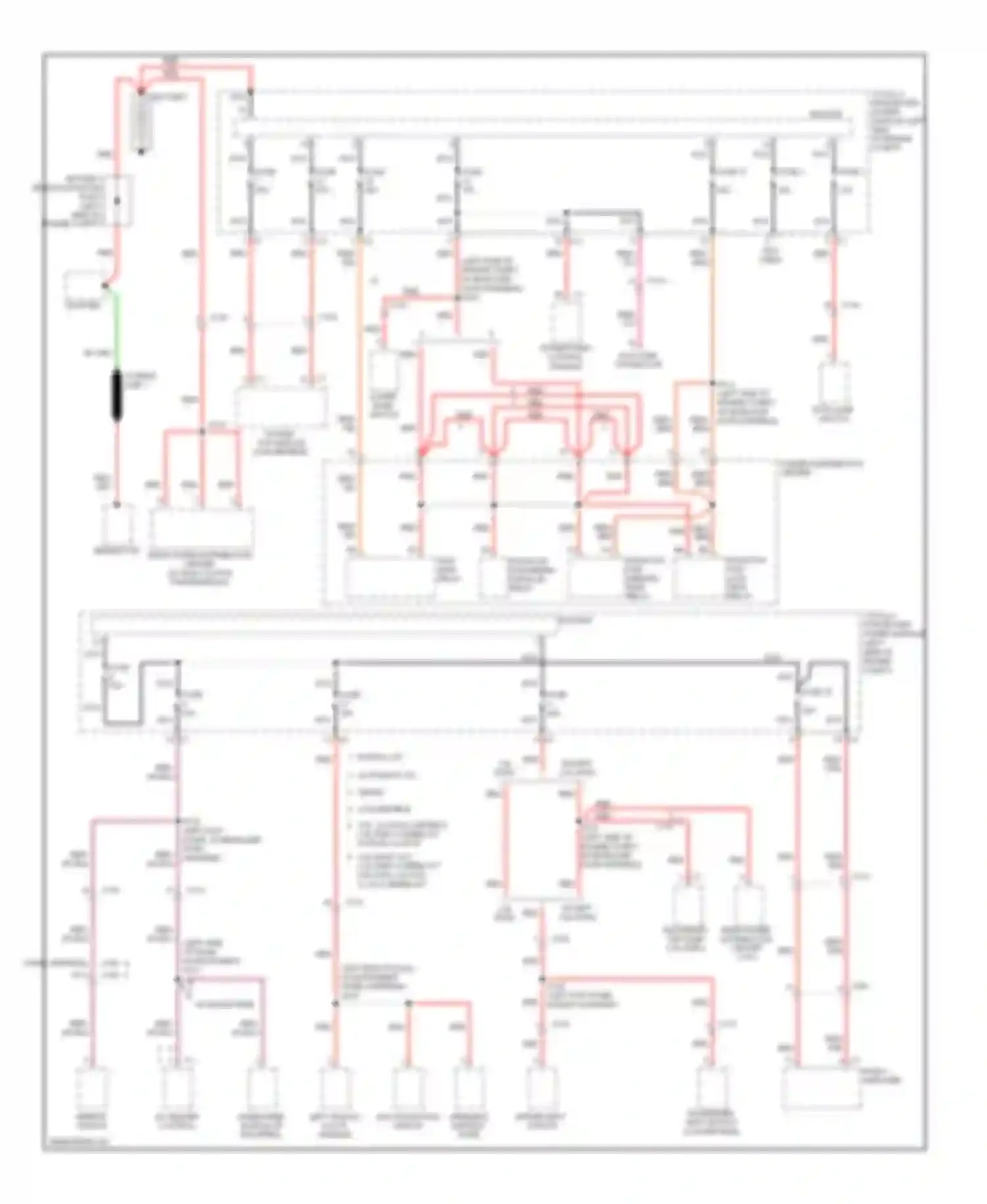 Wiring diagram radiator fan- low/ high relay for Chrysler 200 I (2010-2014) (1 of 1)