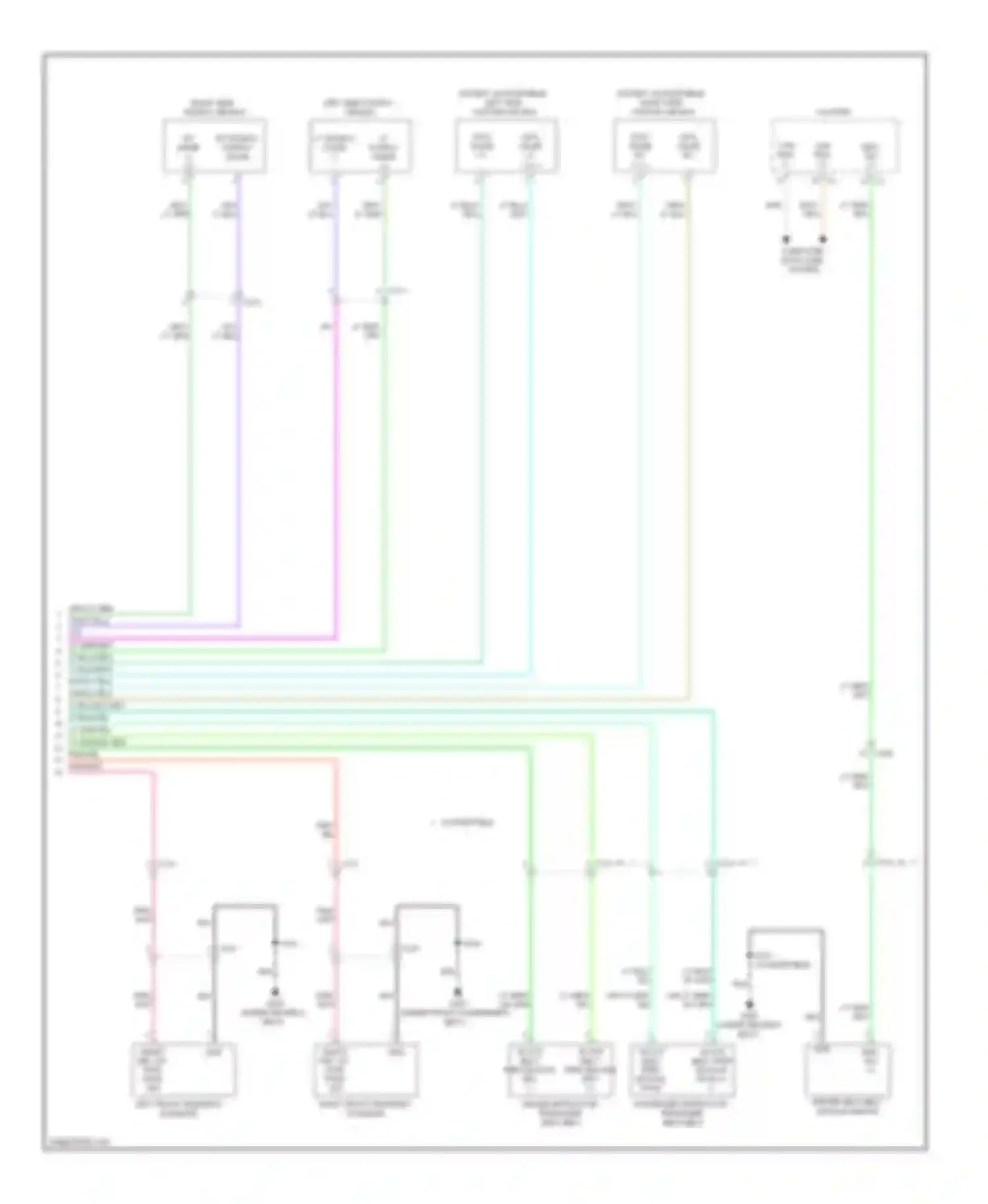 Wiring diagram right front headrest solenoid for Chrysler 200 I (2010-2014) (1 of 1)