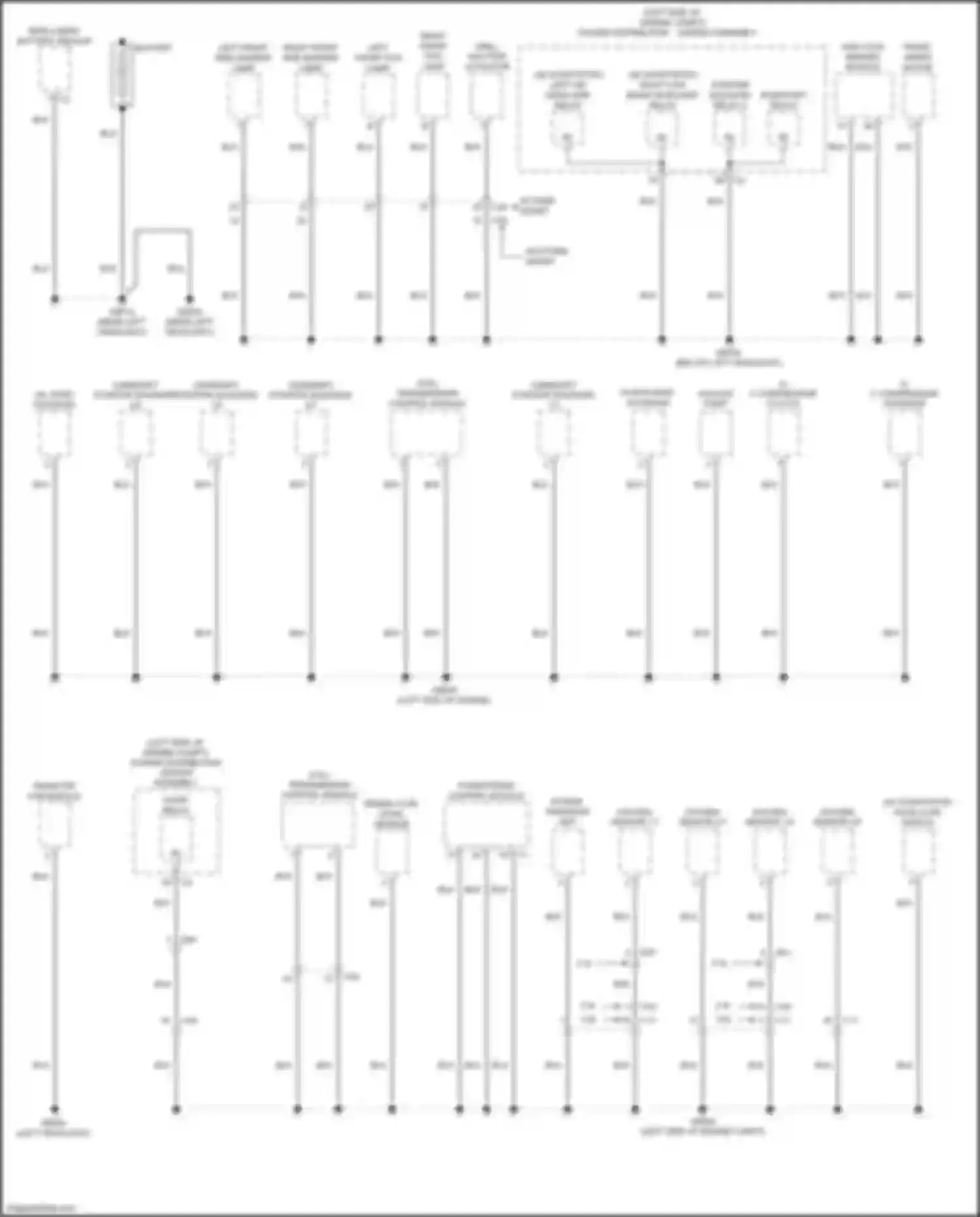 200 Chrysler II (2014-2016): Ground distribution circuit (1 of 4)