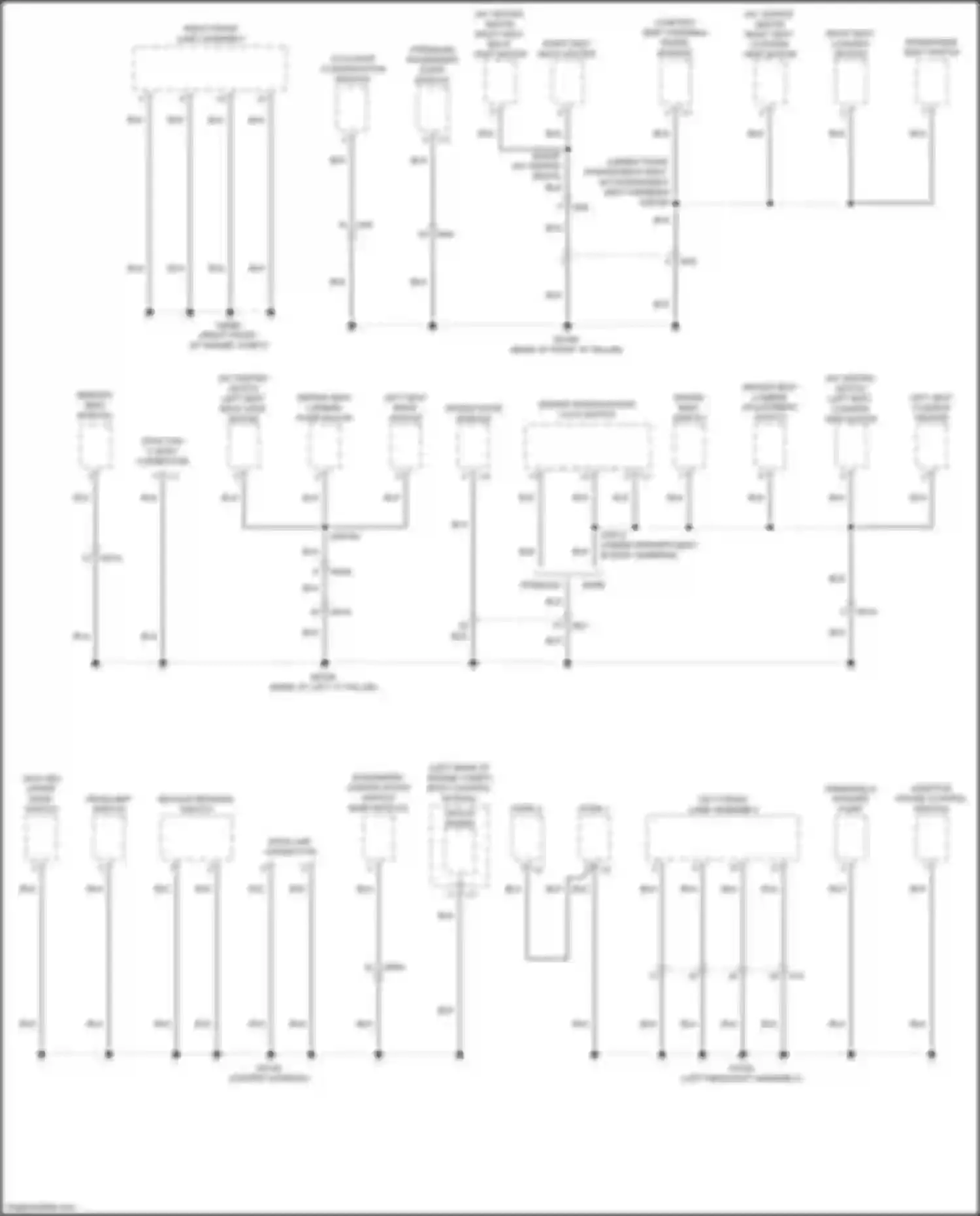 200 Chrysler II (2014-2016): Ground distribution circuit (3 of 4)