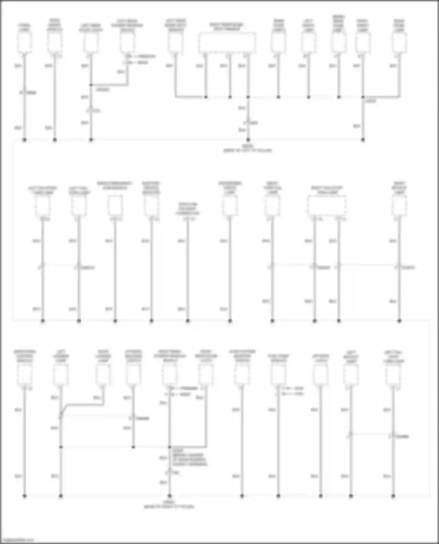 200 Chrysler II (2014-2016): Ground distribution circuit (4 of 4)