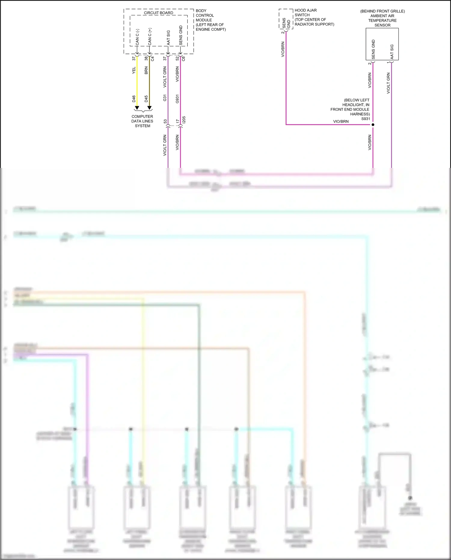 Chrysler 200 II (2014-2016) a/c compressor wiring diagram  (1 of 2)