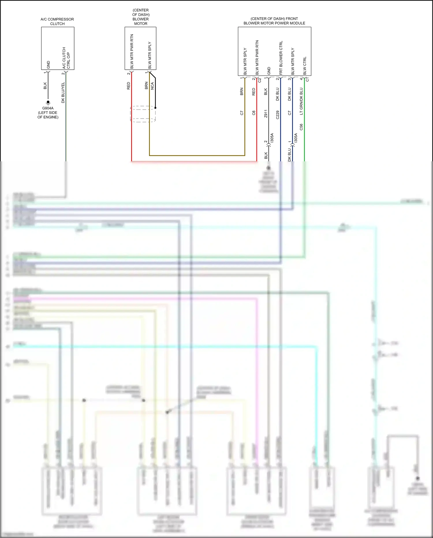 Chrysler 200 II (2014-2016) a/c compressor wiring diagram  (2 of 2)
