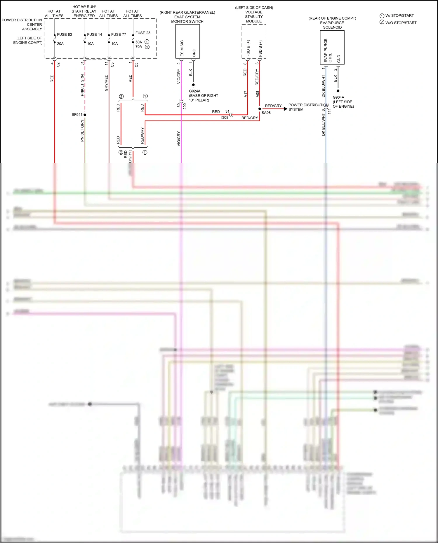 Chrysler 200 II (2014-2016) asd ctrl o/p wiring diagram  (1 of 1)