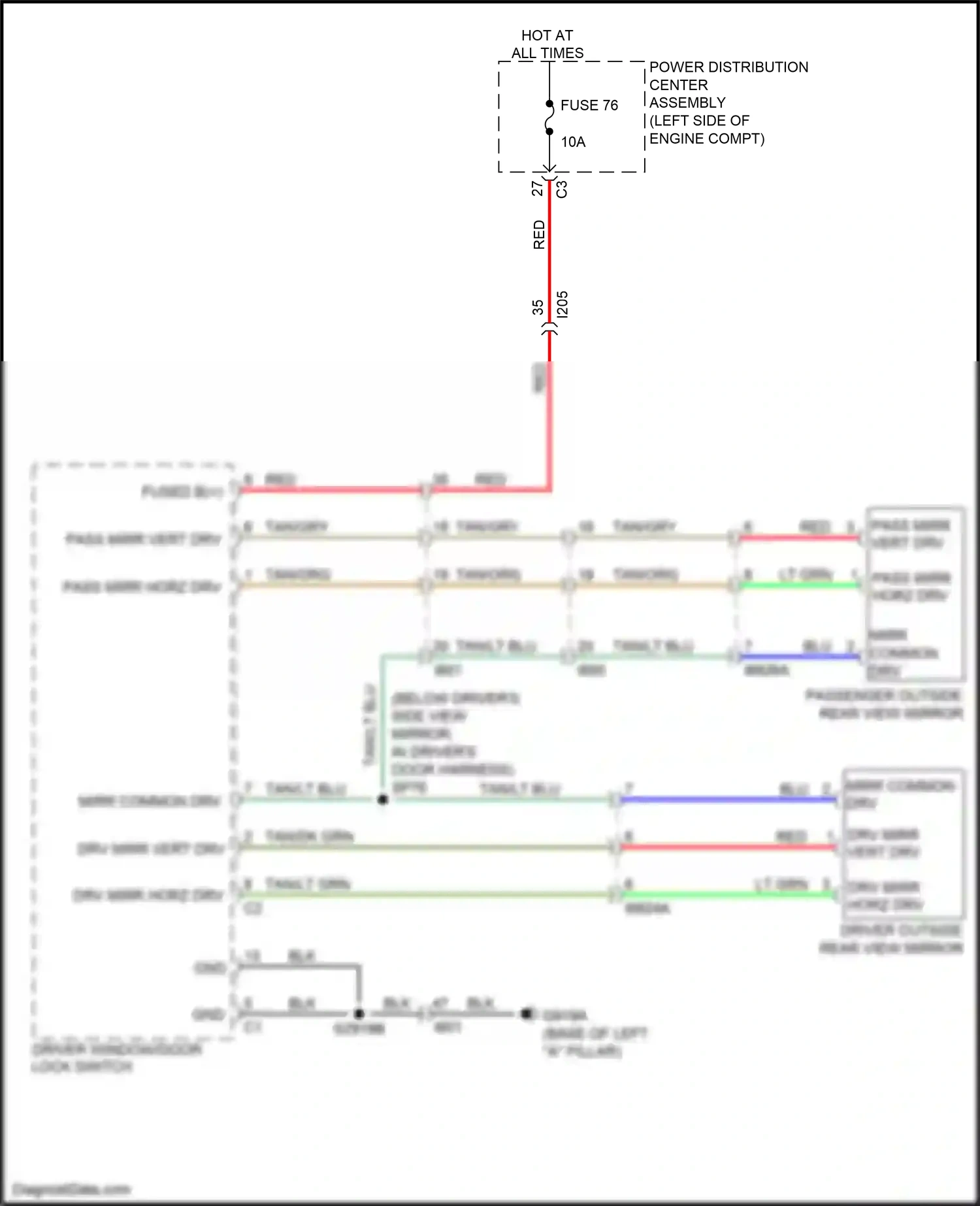 Chrysler 200 II (2014-2016) blu wiring diagram  (6 of 9)