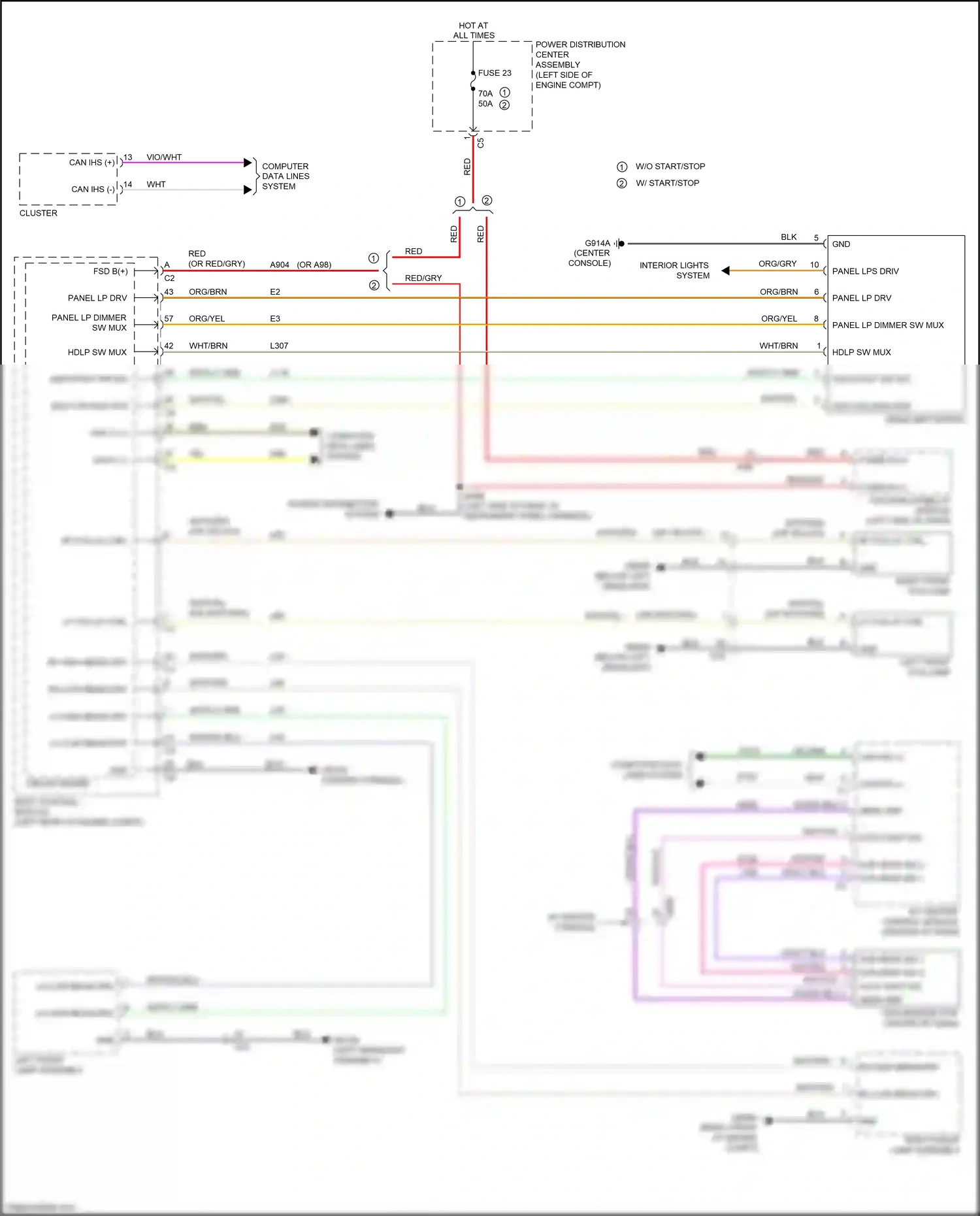 Chrysler 200 II (2014-2016) body control module wiring diagram  (32 of 36)