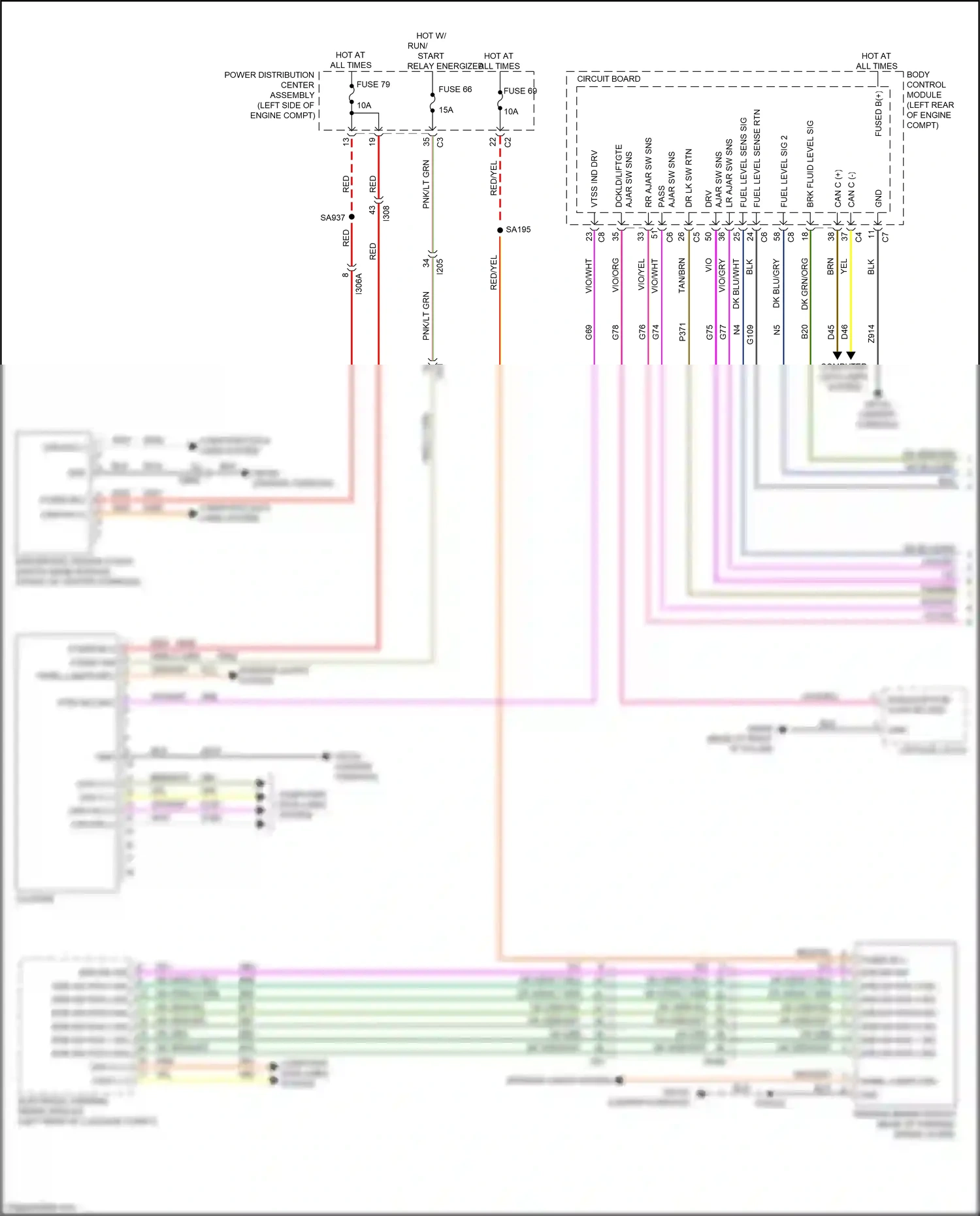 Chrysler 200 II (2014-2016) body control module wiring diagram  (33 of 36)
