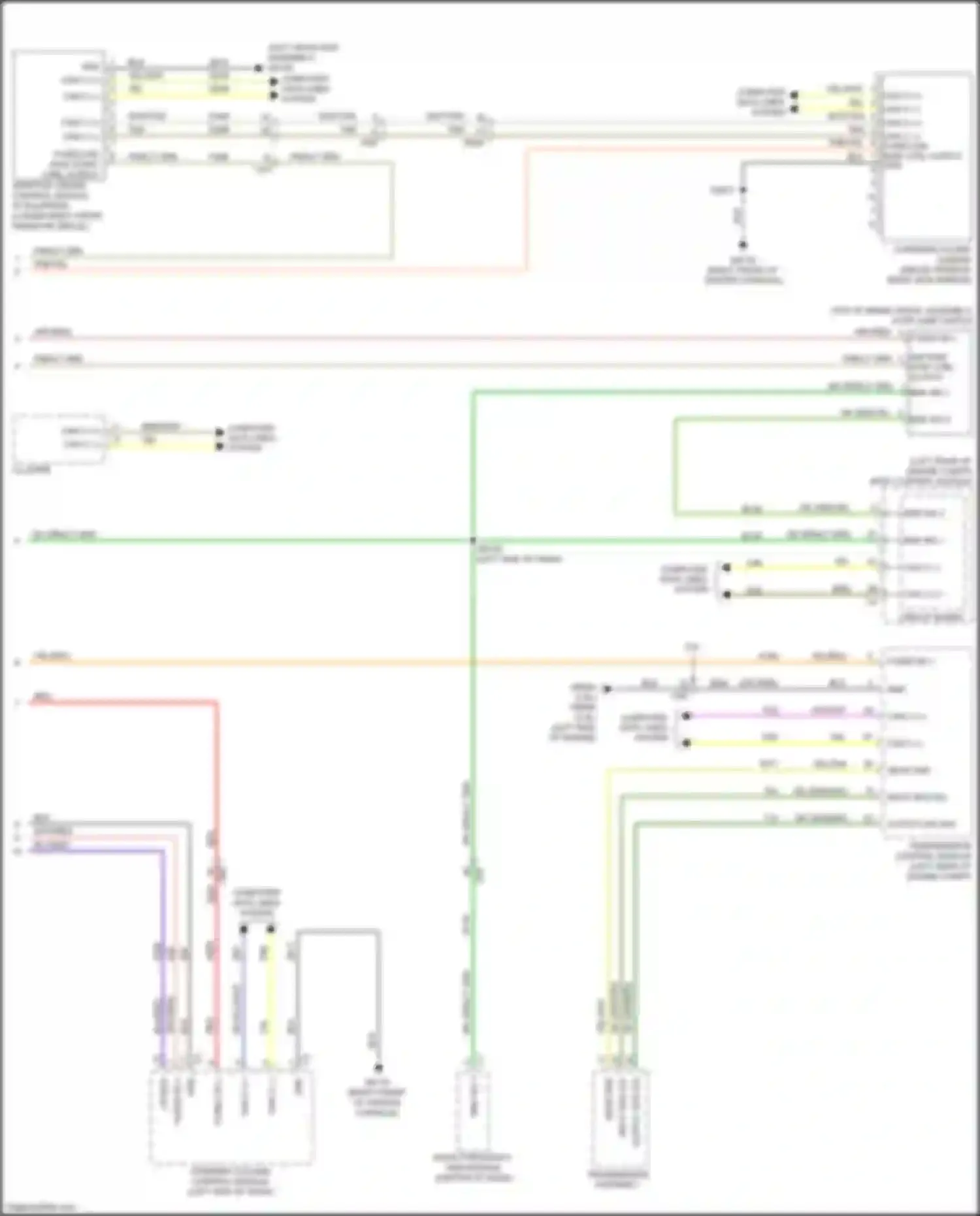 Wiring diagram steering column control module for Chrysler 200 II (2014-2016)