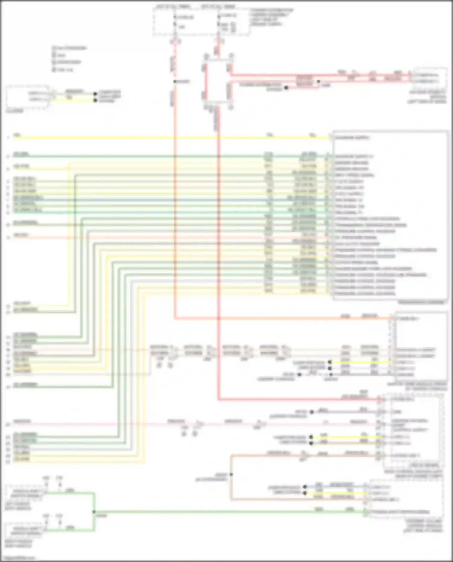 Wiring diagram input speed signal for Chrysler 200 II (2014-2016)