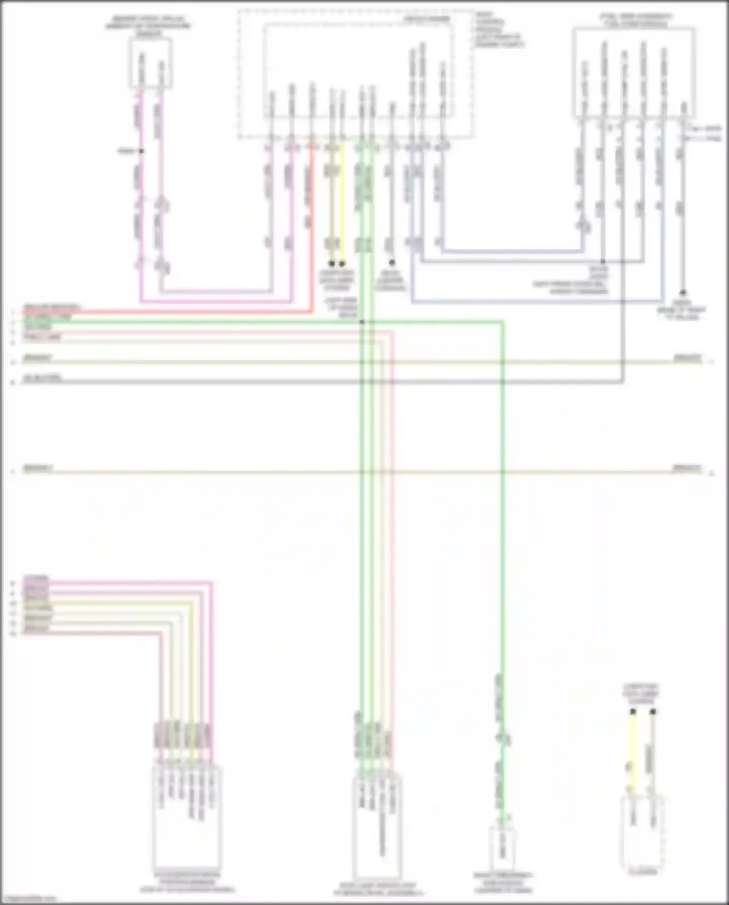 Wiring diagram circuit board for Chrysler 200 II (2014-2016) (36 of 36)