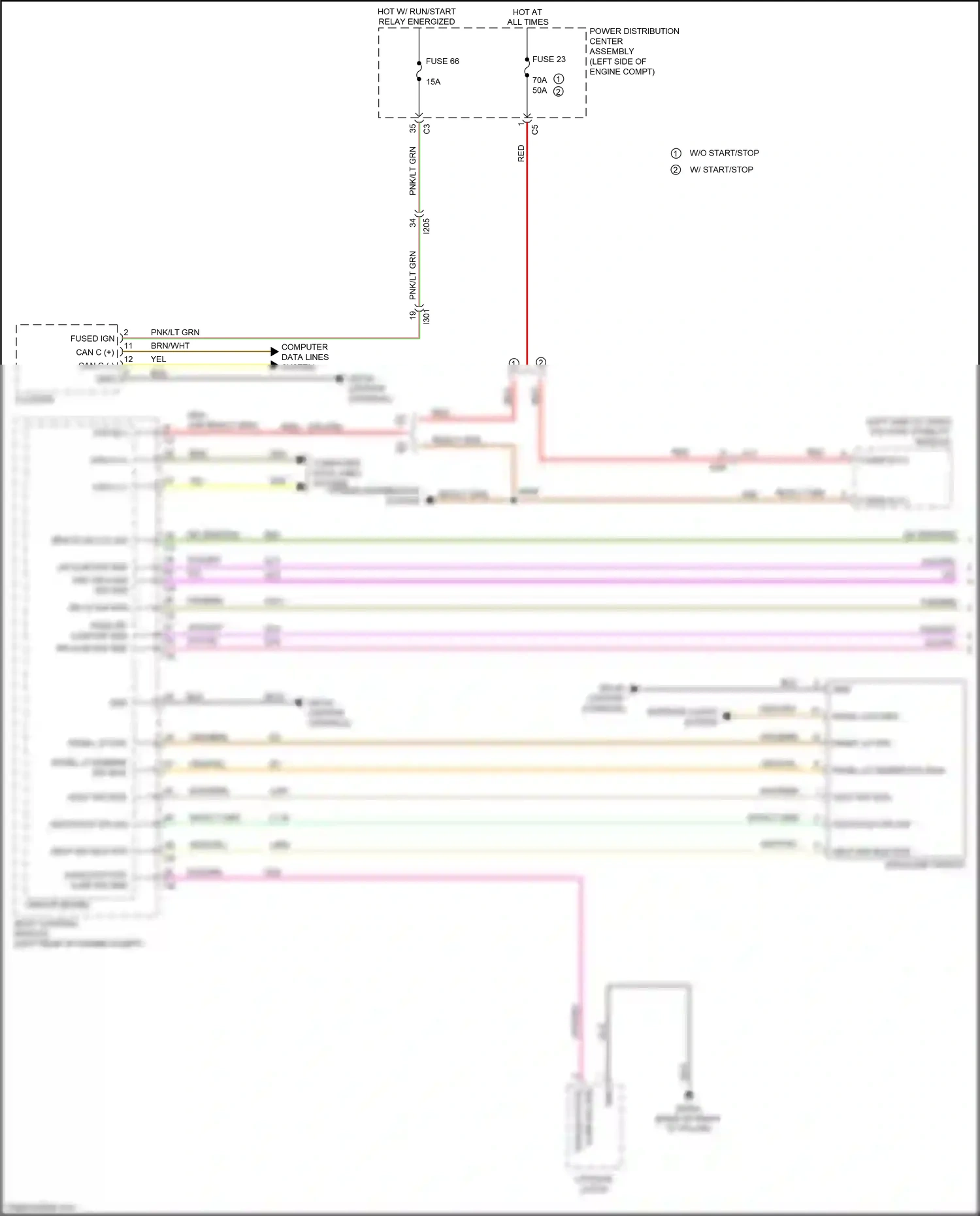 Chrysler 200 II (2014-2016) computer data lines system wiring diagram  (49 of 77)