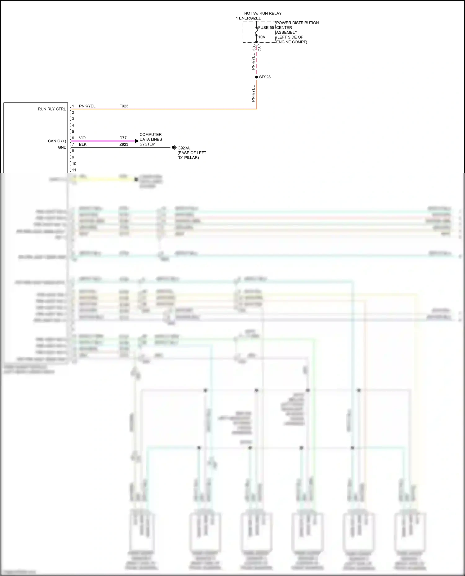 Chrysler 200 II (2014-2016) computer data lines system wiring diagram  (69 of 77)