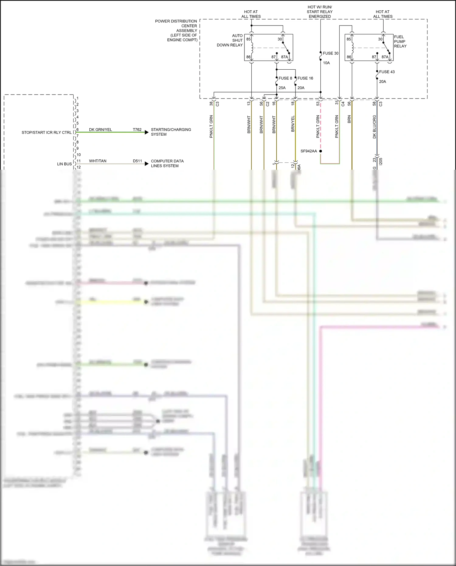 Chrysler 200 II (2014-2016) computer data lines system wiring diagram  (76 of 77)