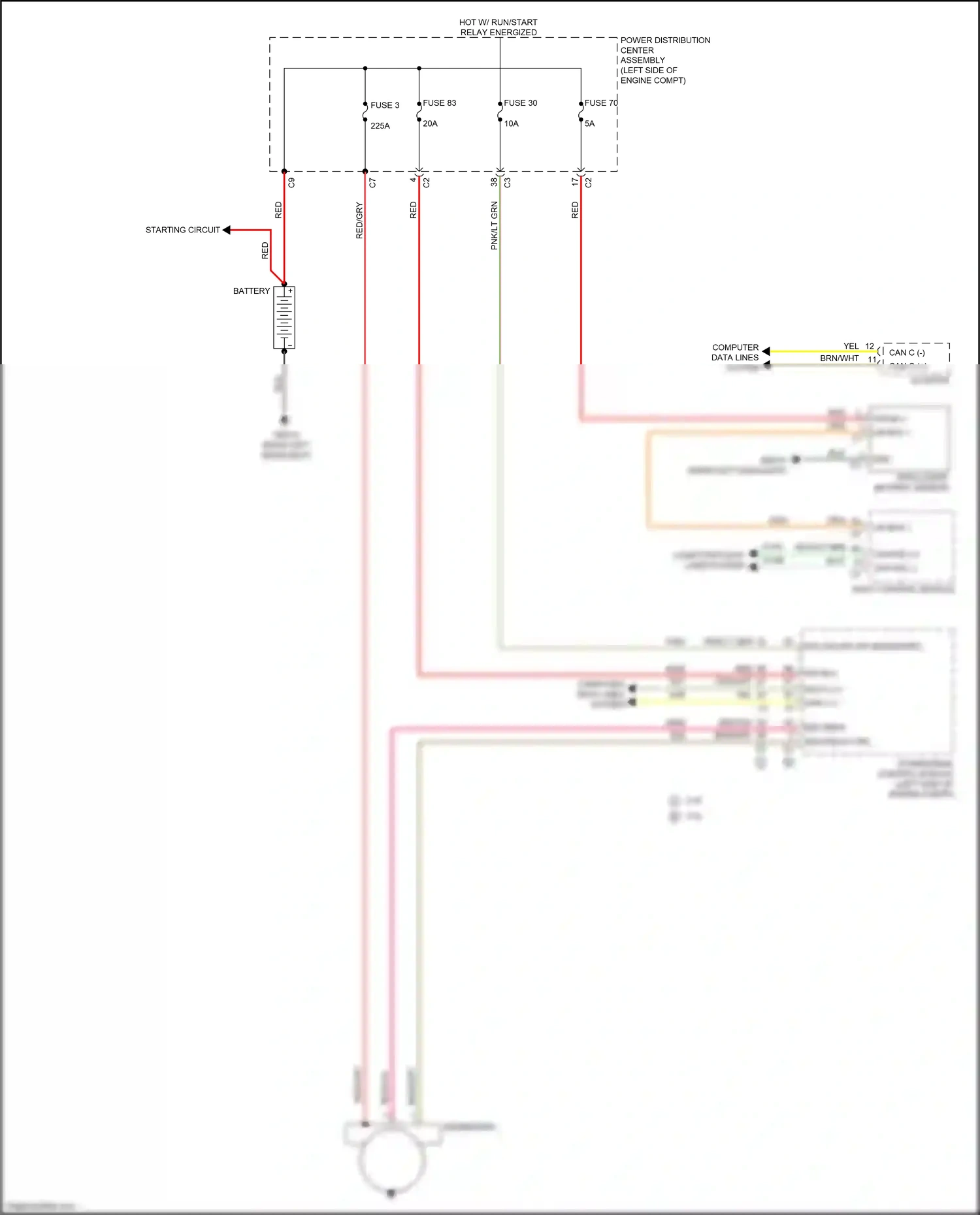 Chrysler 200 II (2014-2016) computer data lines system wiring diagram  (4 of 77)